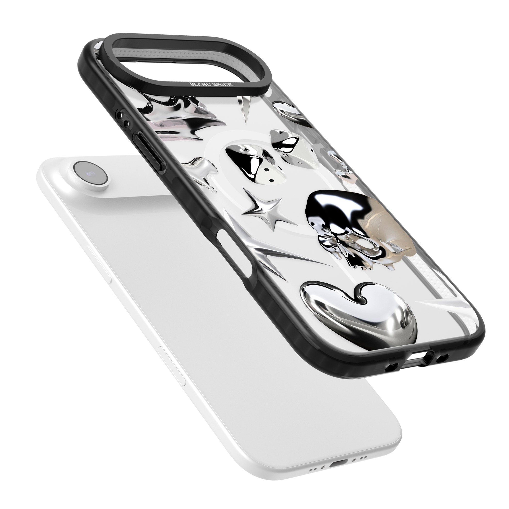 Chromed iPhone 17 Air Impact Pro Black Phone Case Colours