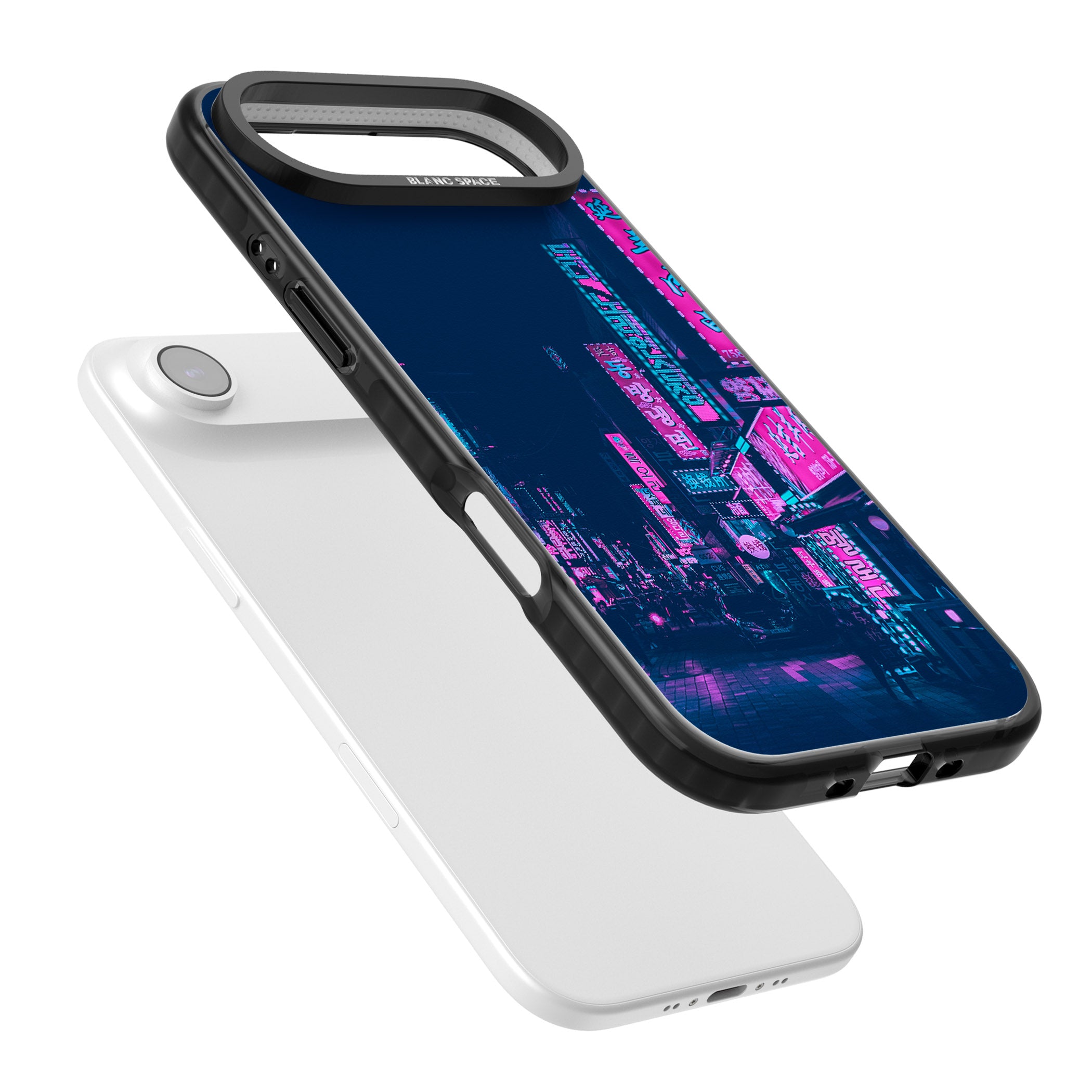 Neon Nights iPhone 17 Air Impact Pro Black Phone Case Colours
