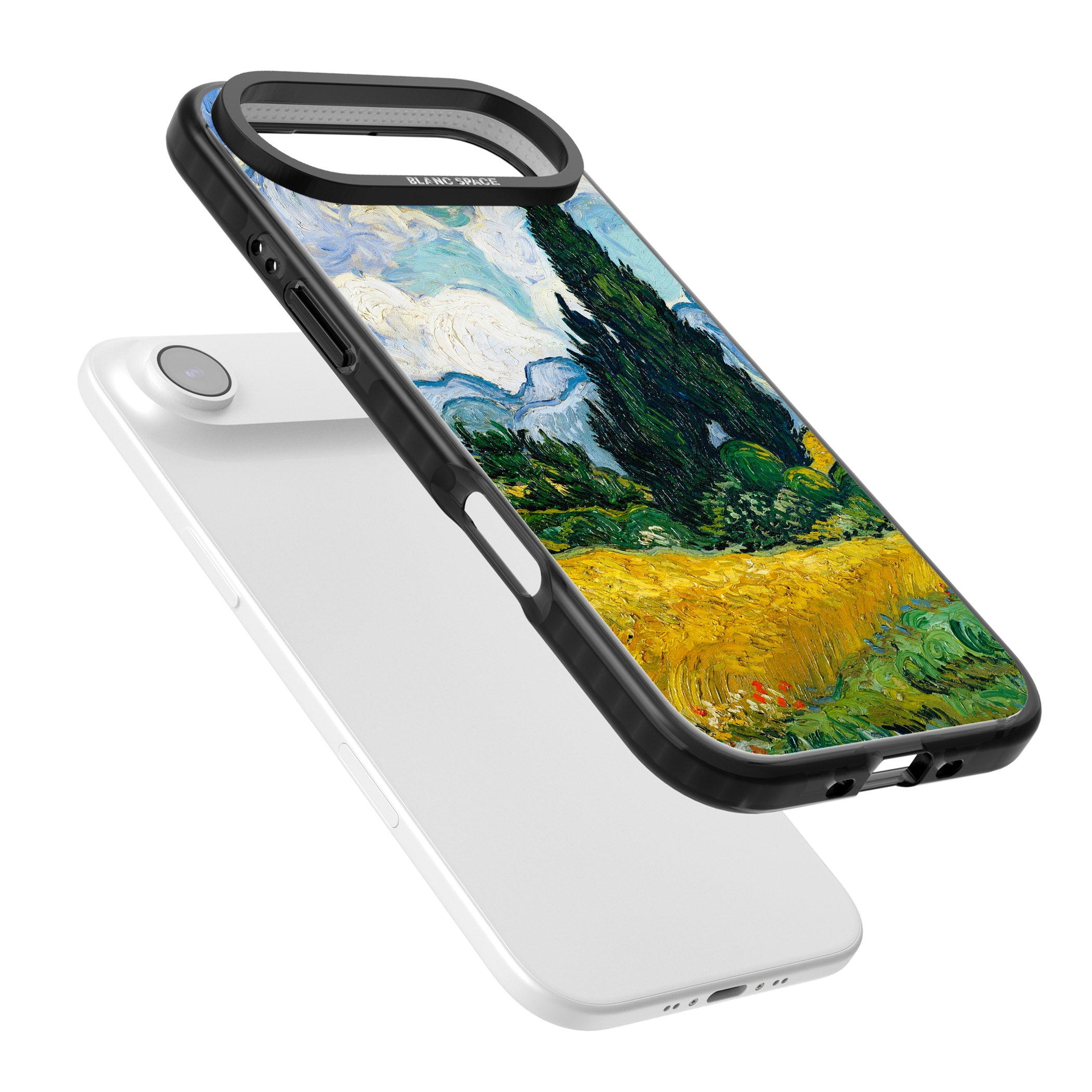 Wheat Field With Cypresses By Vincent Van Gogh iPhone 17 Air Impact Pro Black Phone Case Colours