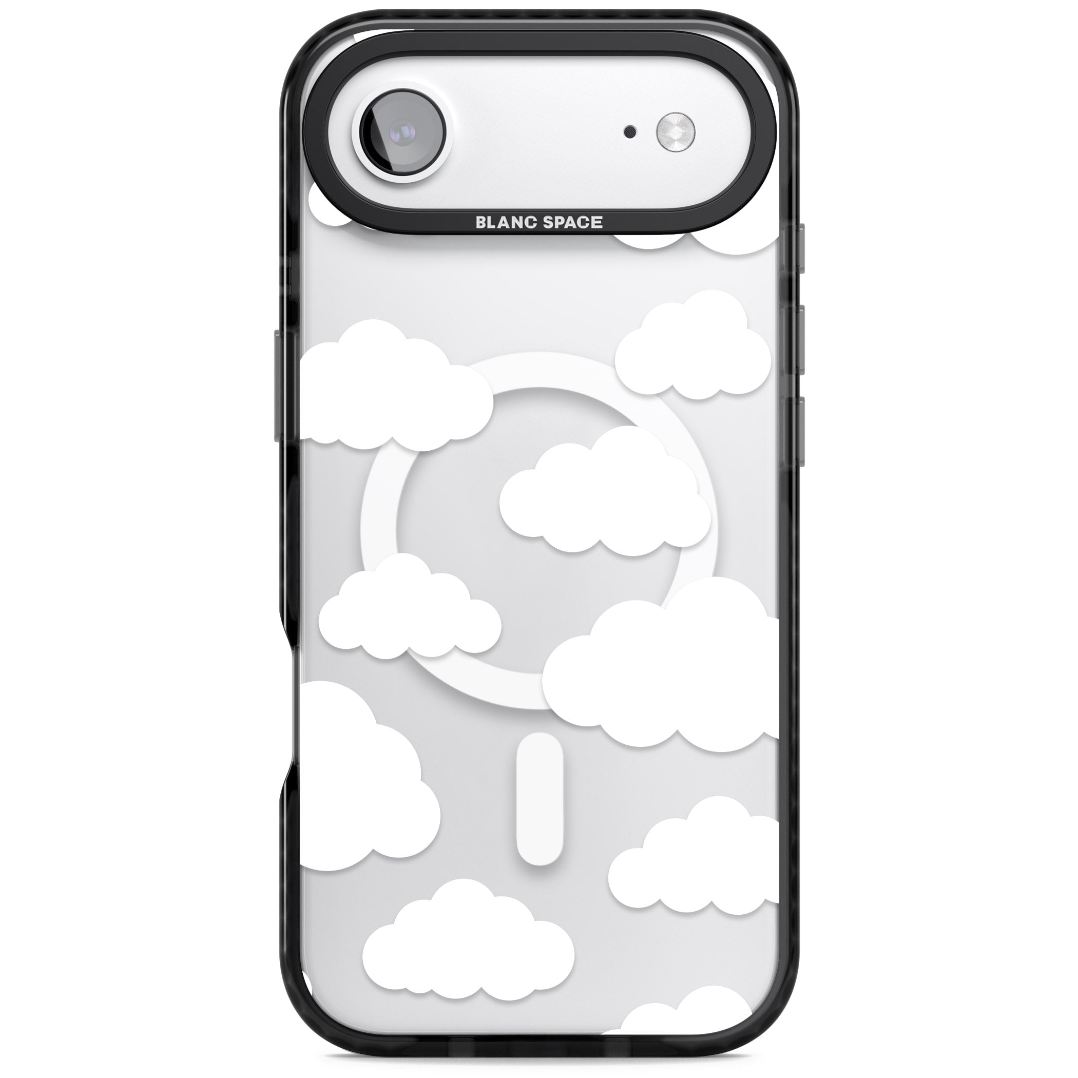 Cloud Pattern iPhone 17 Air Impact Pro Black Phone Case