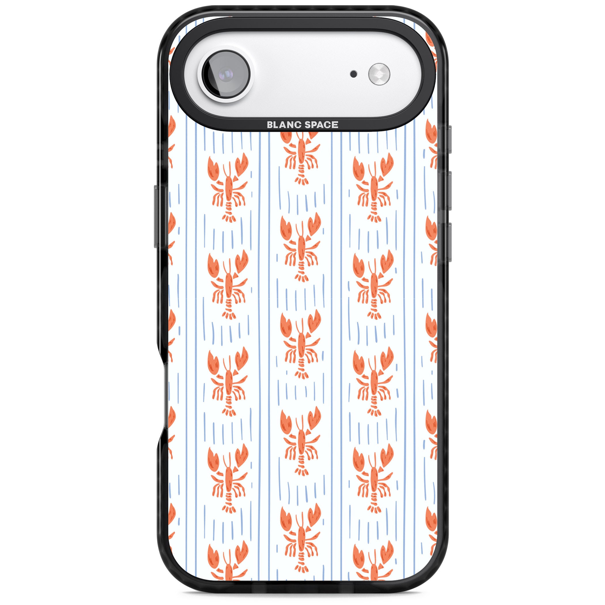Lobster Stripes iPhone 17 Air Impact Pro Black Phone Case
