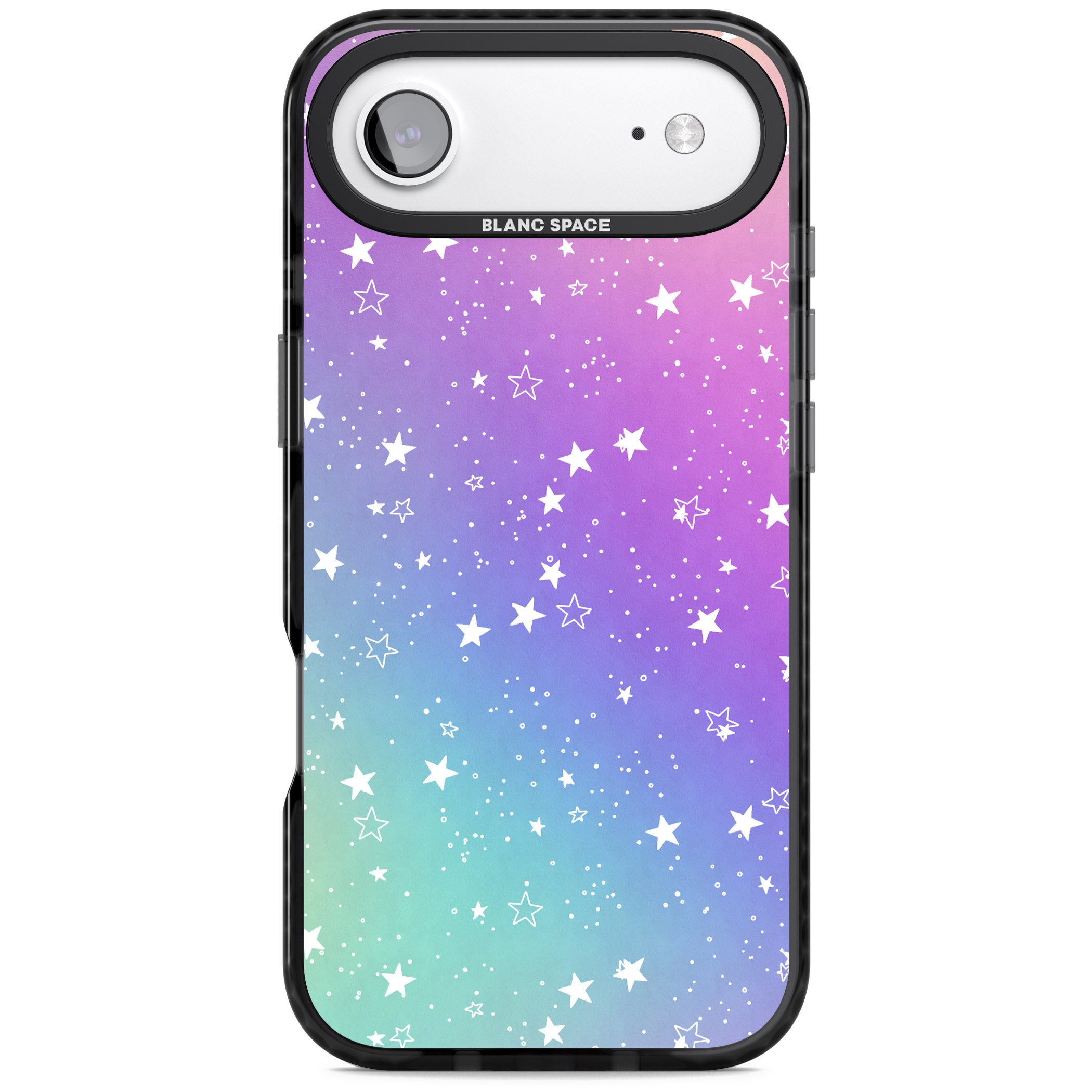 Pastel Starry Sky iPhone 17 Air Impact Pro Black Phone Case
