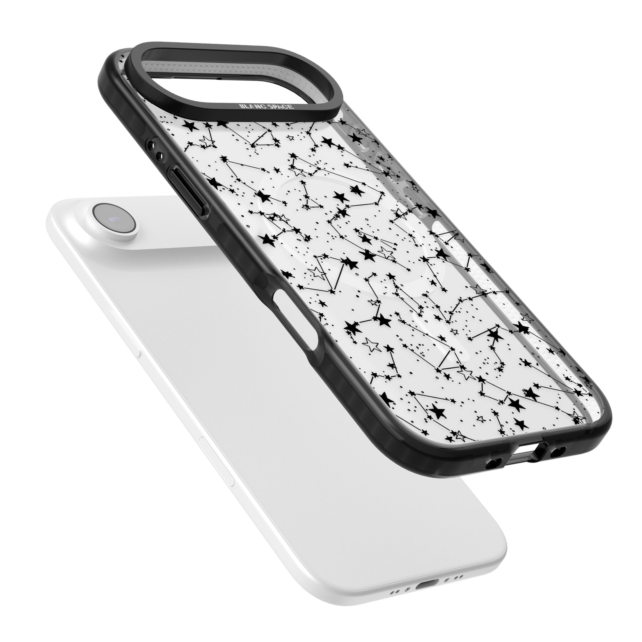 Midnight Constellations iPhone 17 Air Impact Pro Black Phone Case Colours