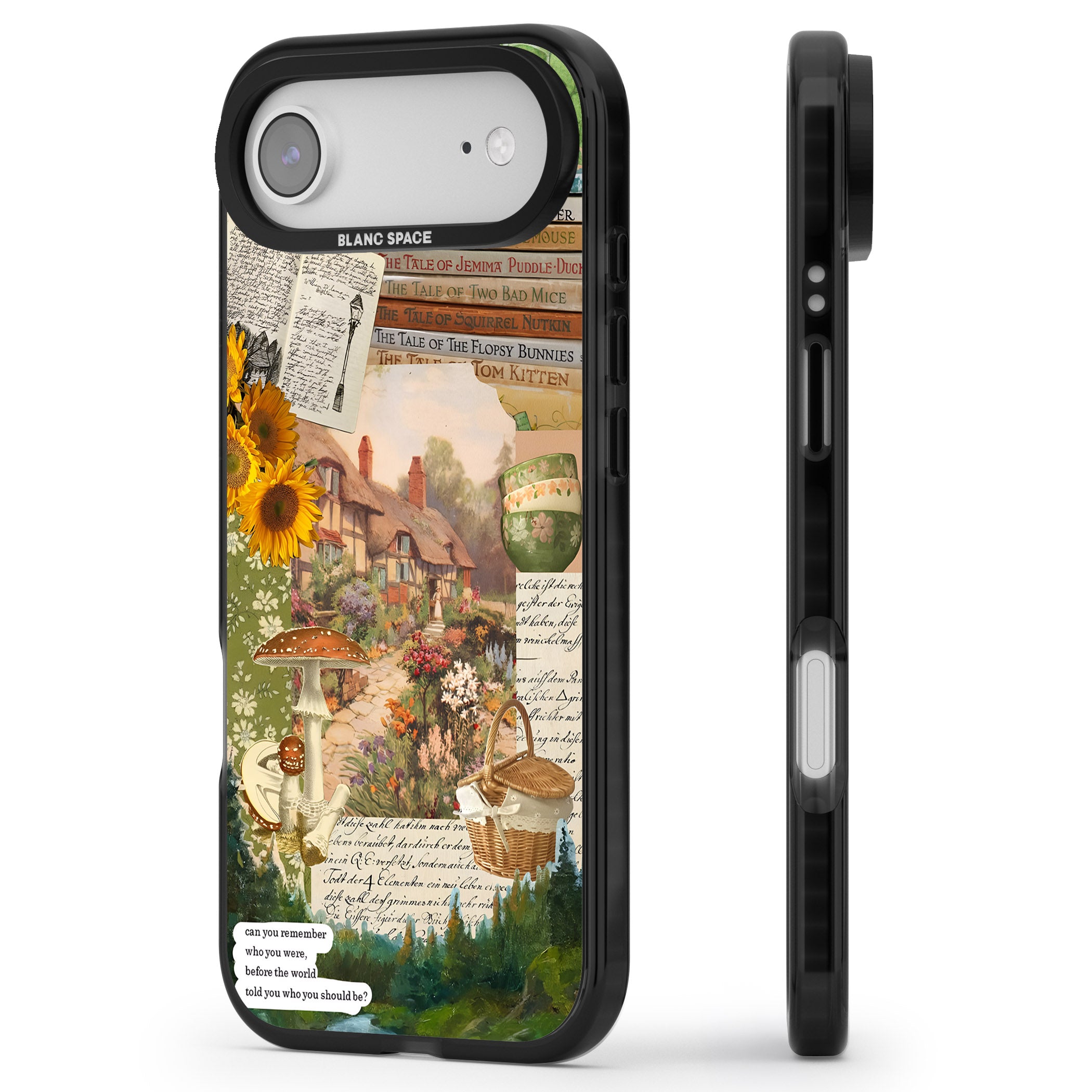 Bookworm iPhone 17 Air Impact Pro Black Phone Case Side Profile