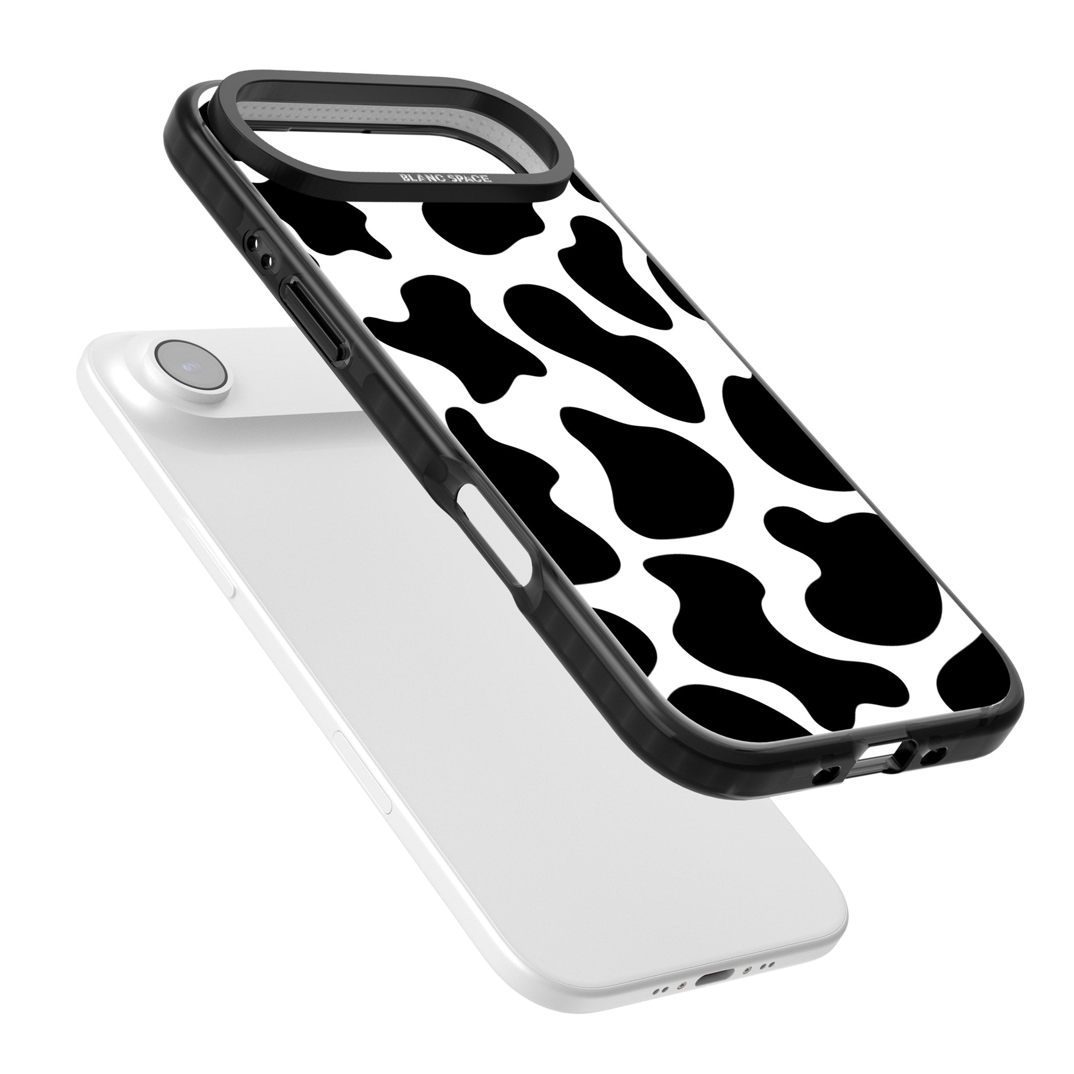 Cow Print iPhone 17 Air Impact Pro Black Phone Case Colours