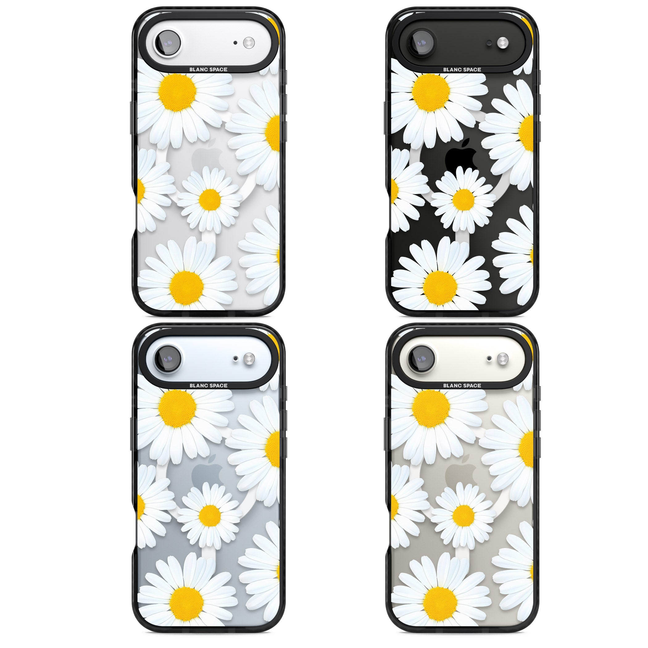 Summer Daisy iPhone 17 Air Impact Pro Black Phone Case APT Impact Protection