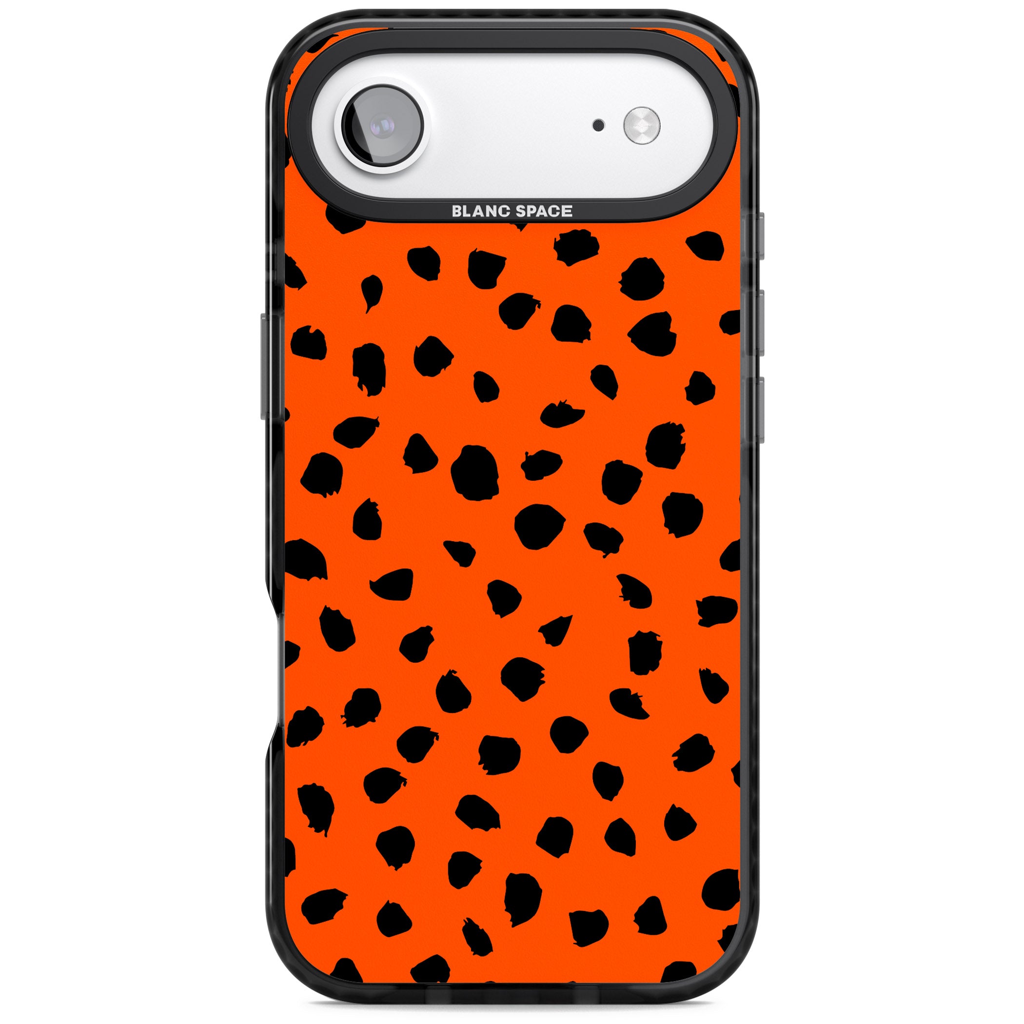 Bold Red Spot Print iPhone 17 Air Impact Pro Black Phone Case