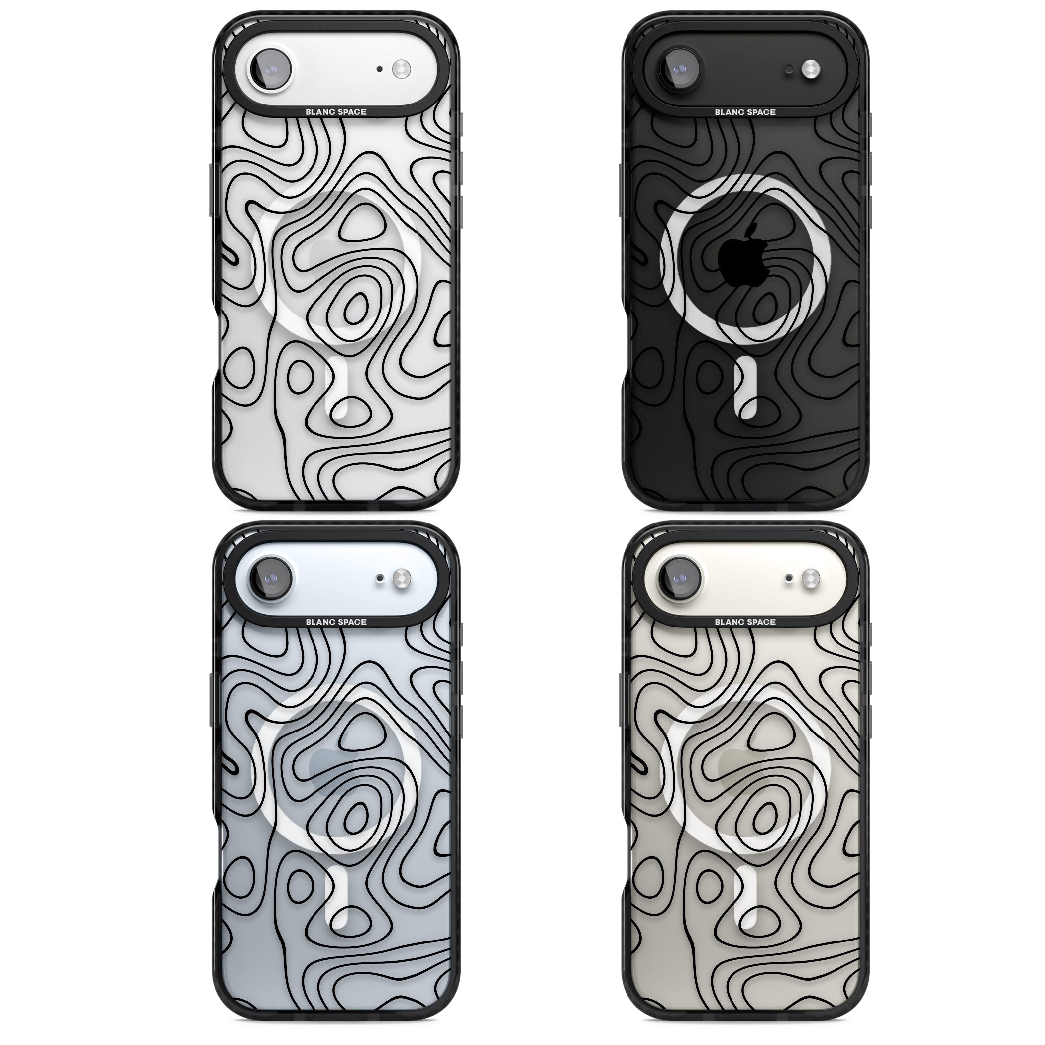 Damascus Steel iPhone 17 Air Impact Pro Black Phone Case APT Impact Protection