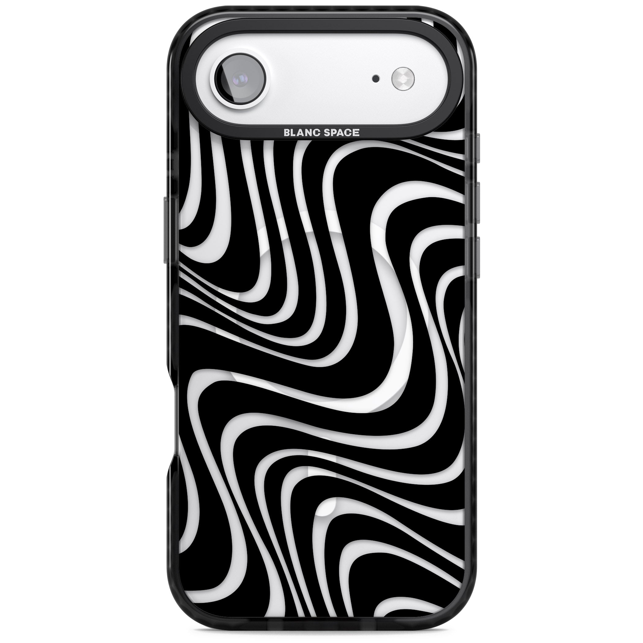 Abstract Waves iPhone 17 Air Impact Pro Black Phone Case