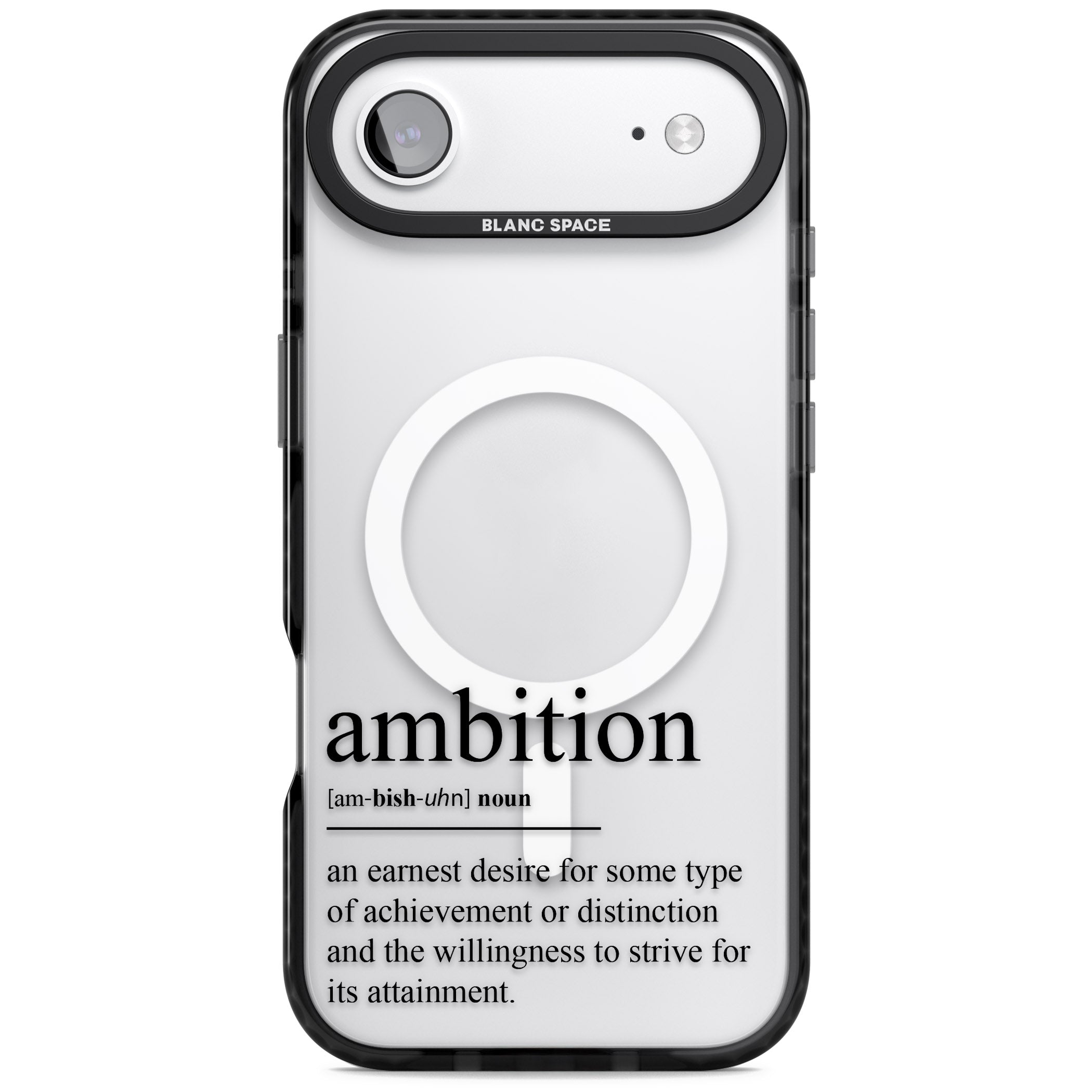 Ambition iPhone 17 Air Impact Pro Black Phone Case