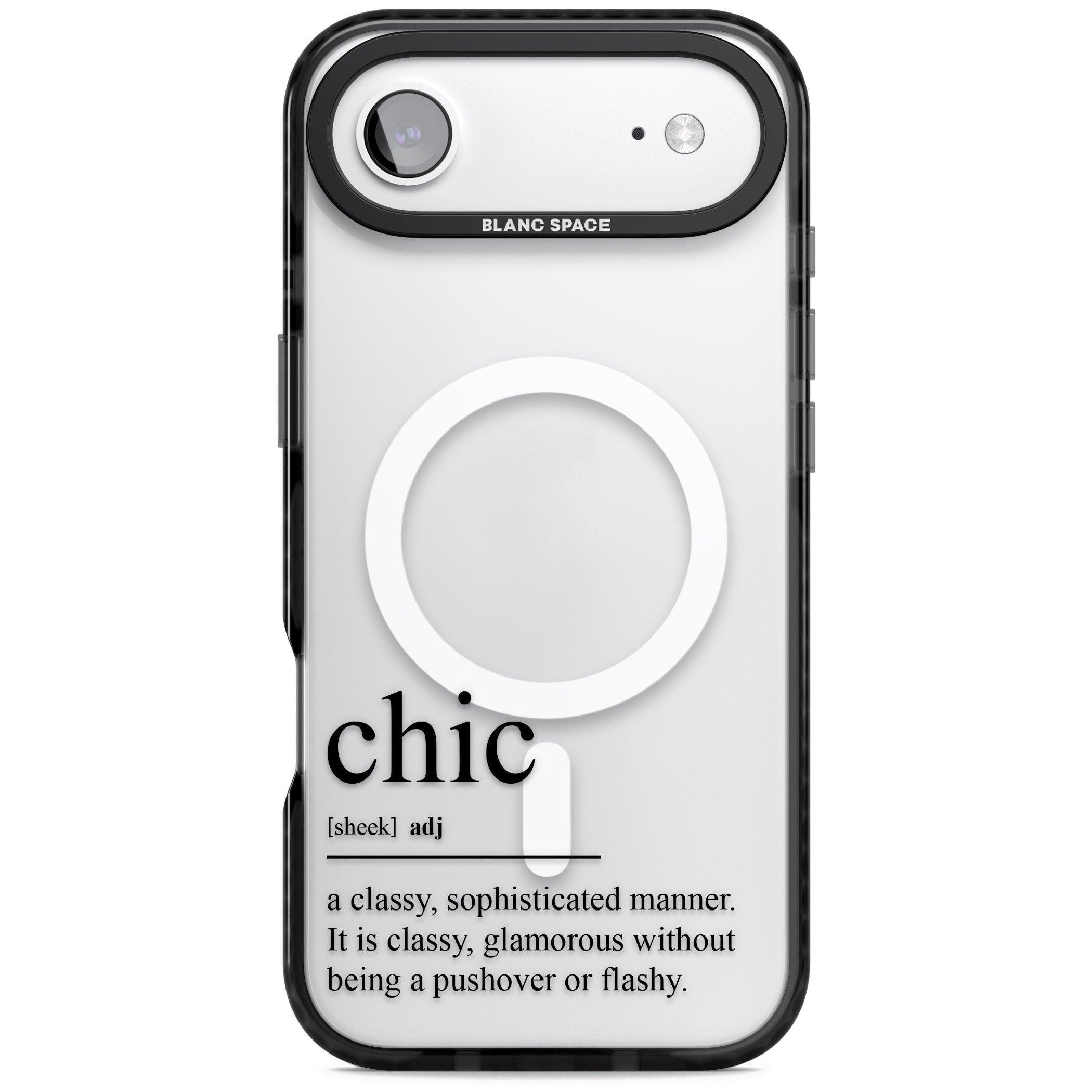 Chic iPhone 17 Air Impact Pro Black Phone Case