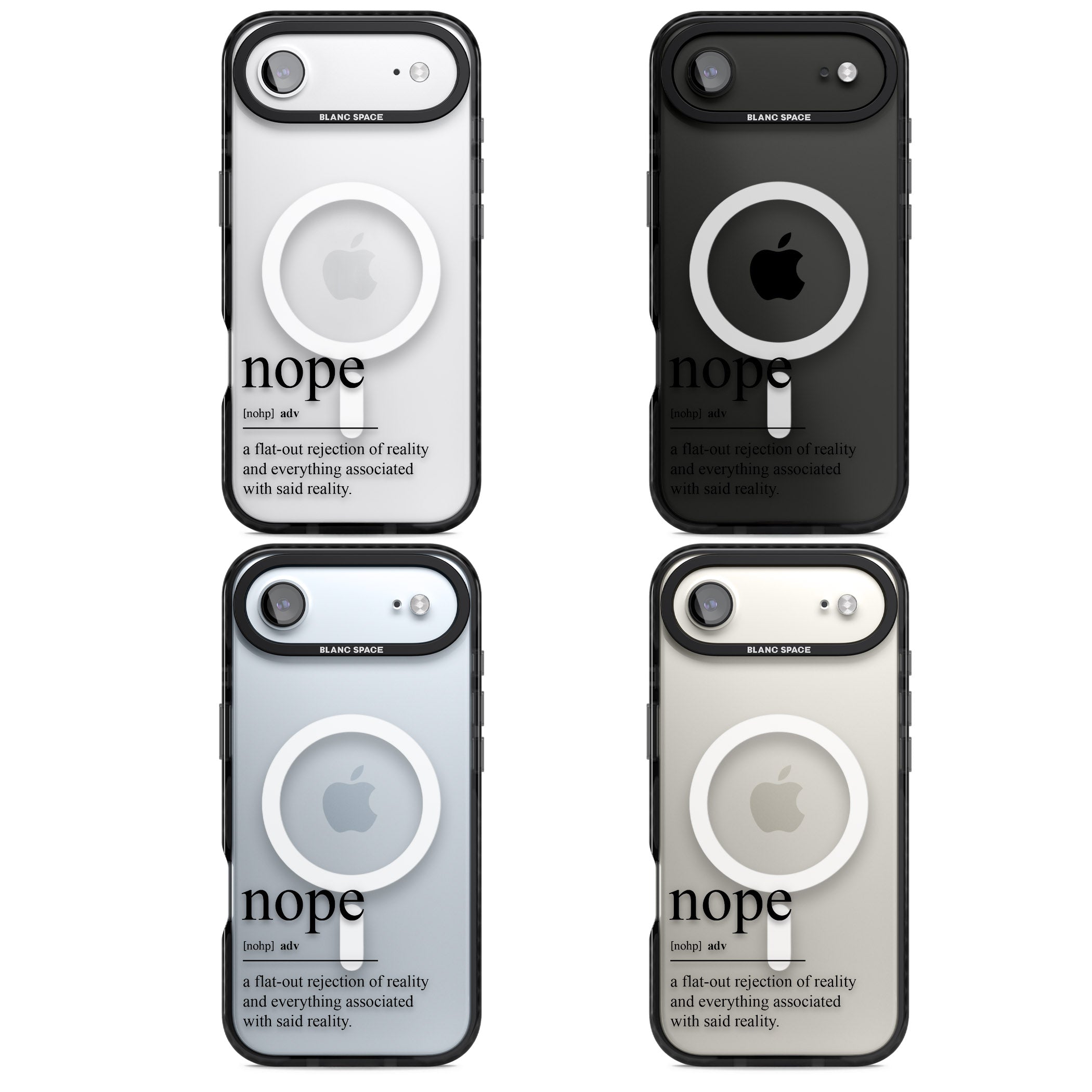 Nope iPhone 17 Air Impact Pro Black Phone Case APT Impact Protection