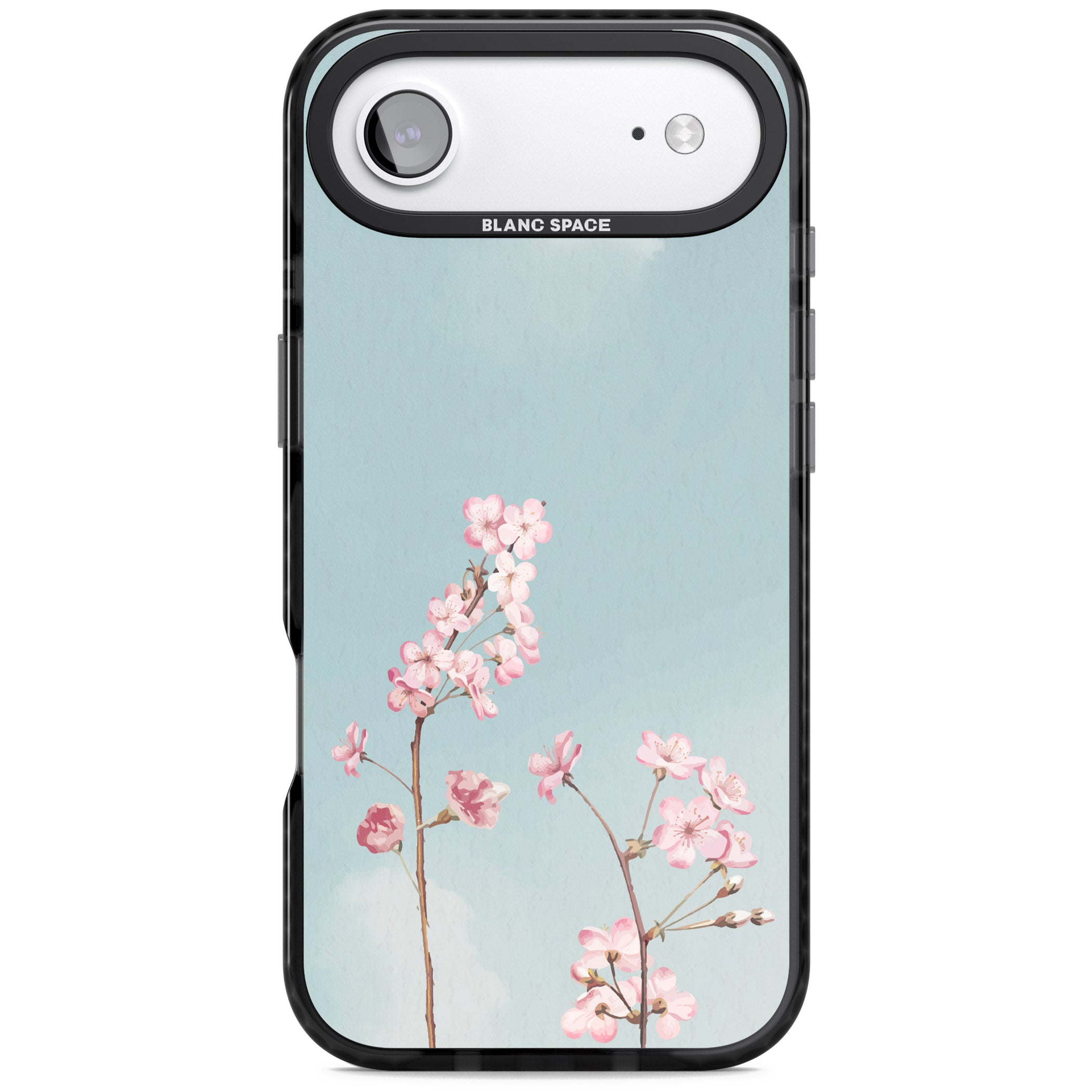 Blossom Flower Sky iPhone 17 Air Impact Pro Black Phone Case