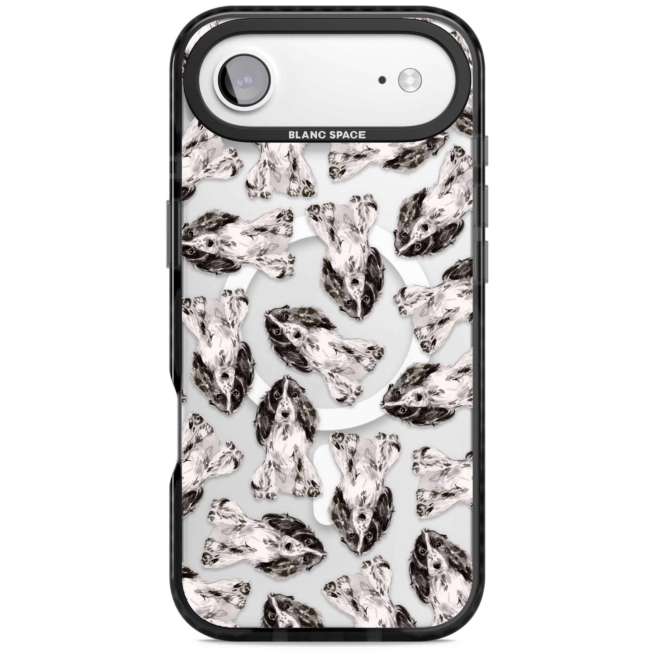 Cocker Spaniel Watercolor Elegance iPhone 17 Air Impact Pro Black Phone Case