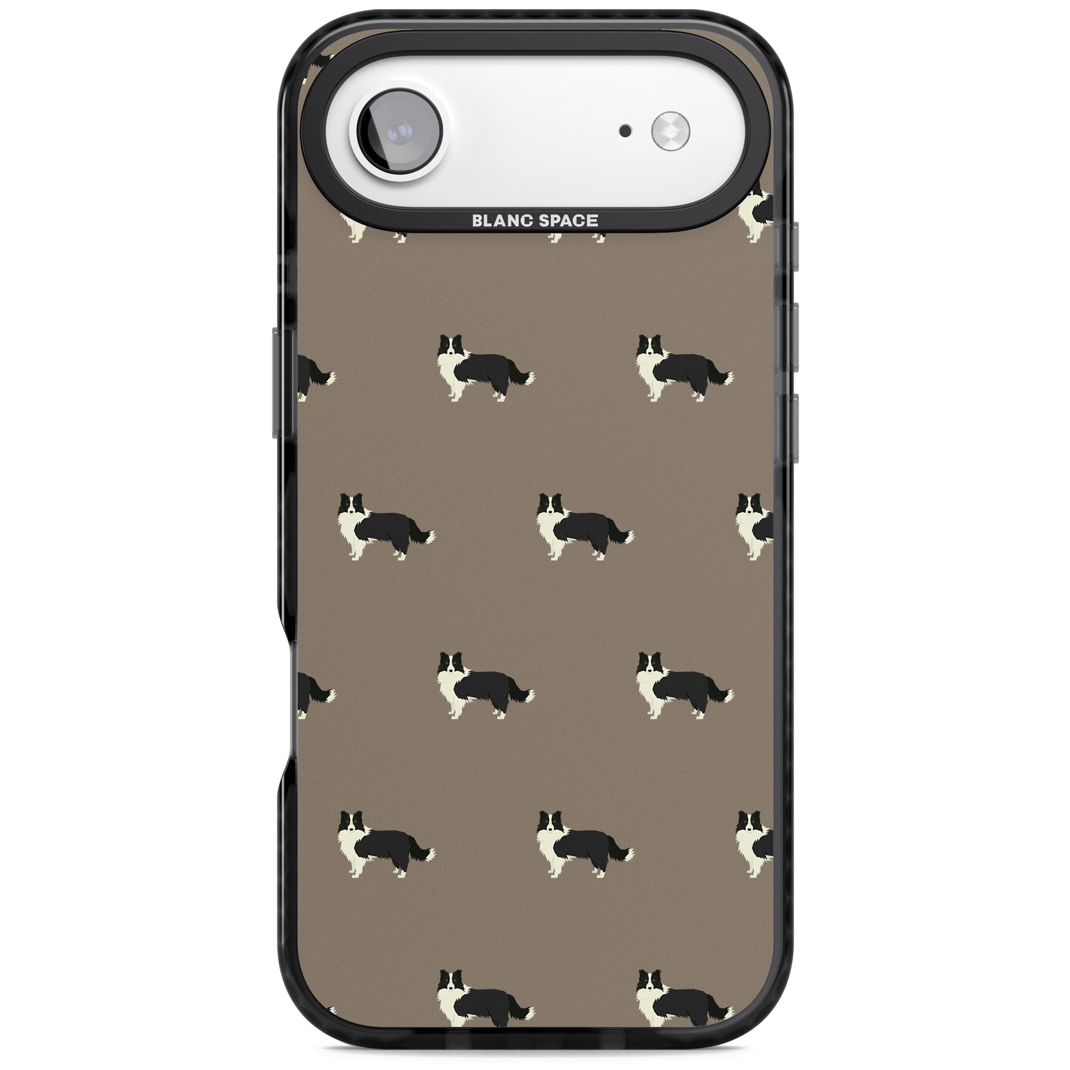 Border Collie Pattern Classic iPhone 17 Air Impact Pro Black Phone Case