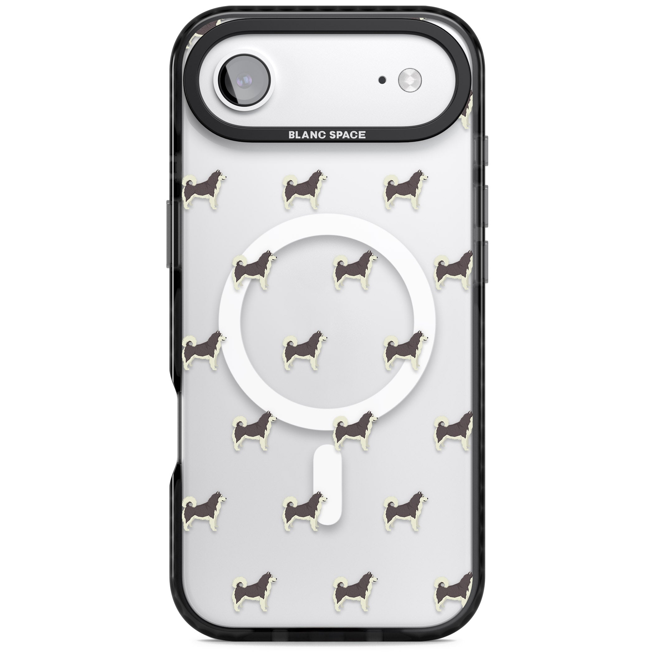 Alaskan Malamute Dog Pattern iPhone 17 Air Impact Pro Black Phone Case
