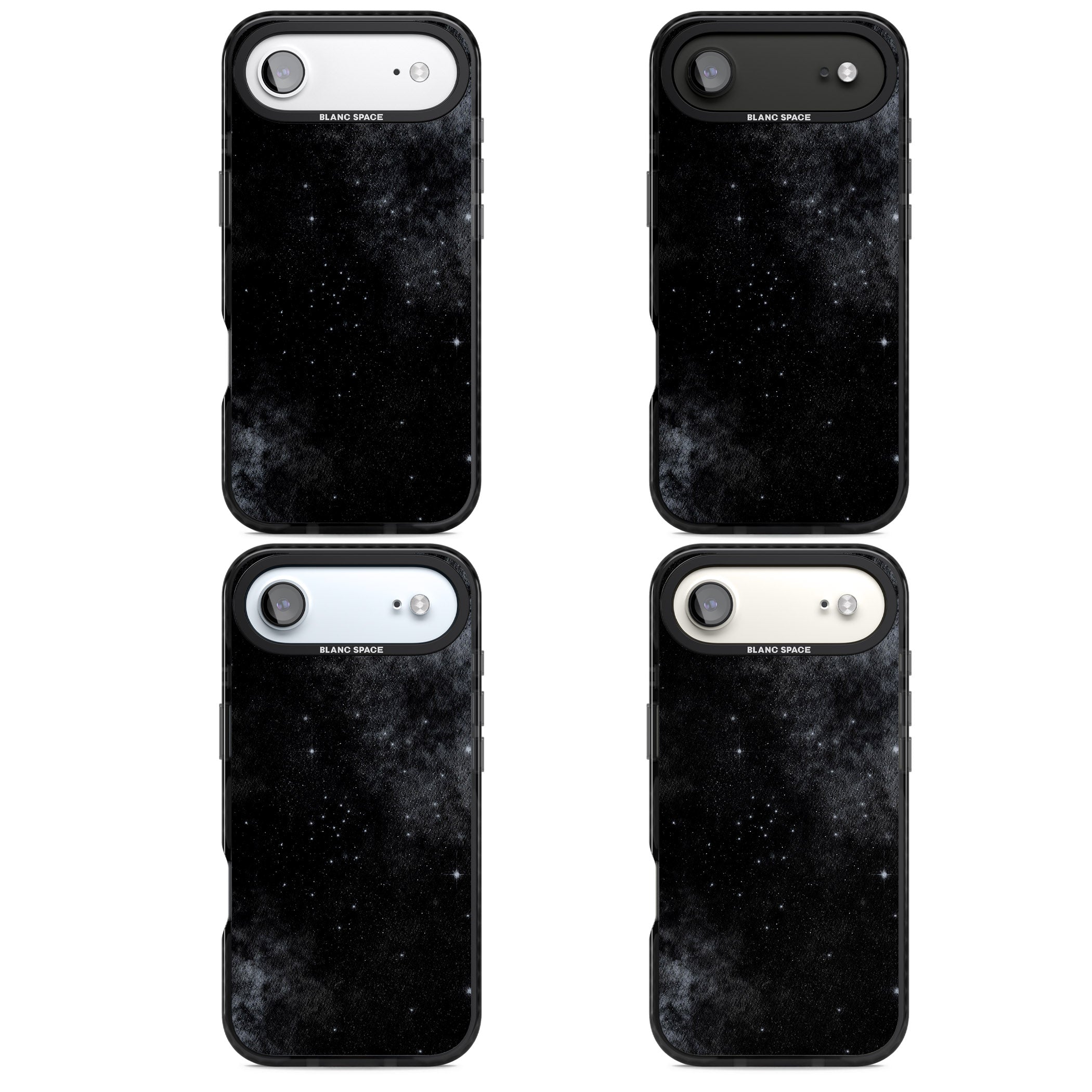 Night Sky Galaxies: Shimmering Stars iPhone 17 Air Impact Pro Black Phone Case APT Impact Protection