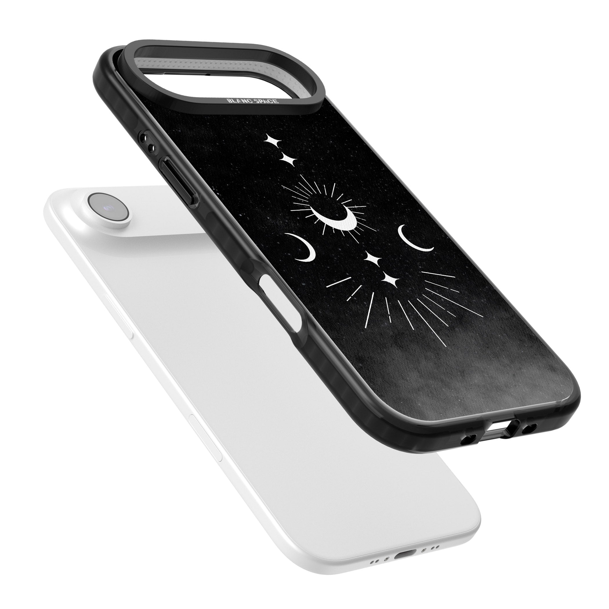 Lunar Mandala iPhone 17 Air Impact Pro Black Phone Case Colours