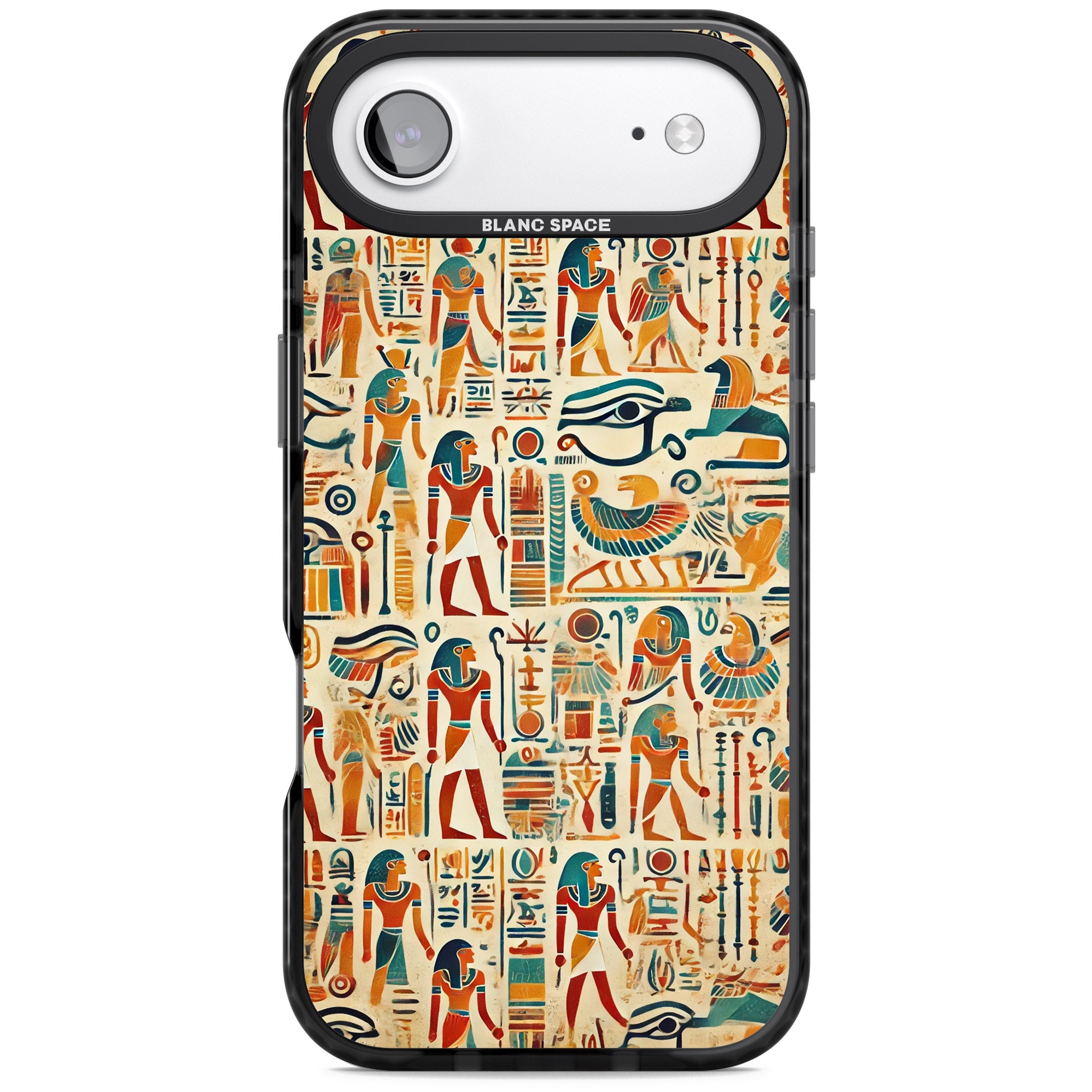 Egyptian Heiroglyphics iPhone 17 Air Impact Pro Black Phone Case