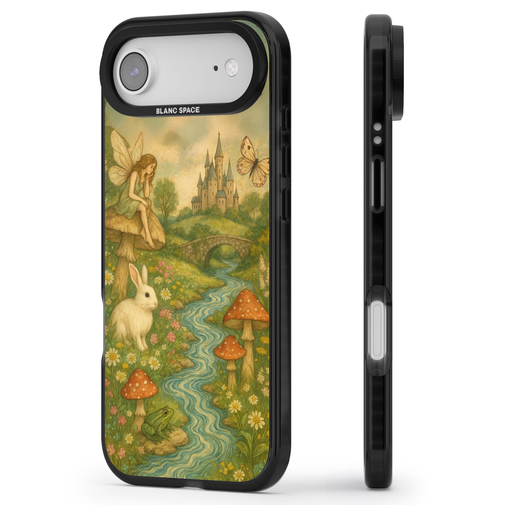 Castle Fairy iPhone 17 Air Impact Pro Black Phone Case Side Profile