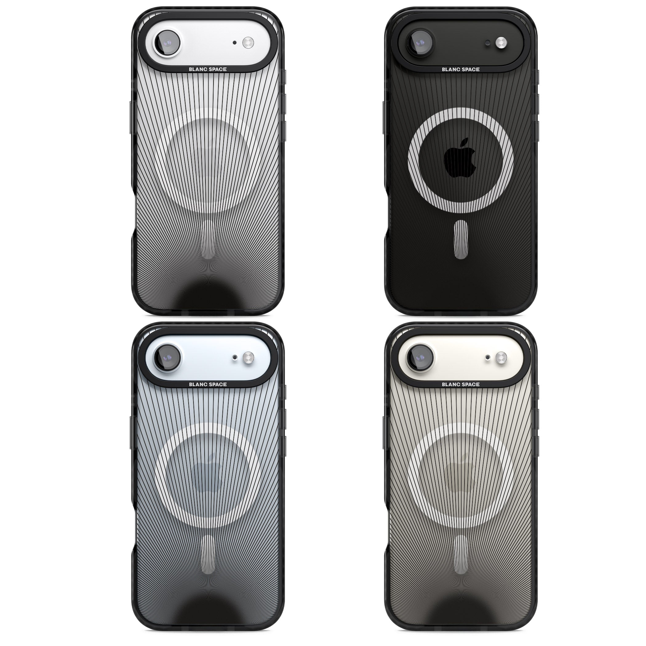 Linear Sunburst iPhone 17 Air Impact Pro Black Phone Case APT Impact Protection