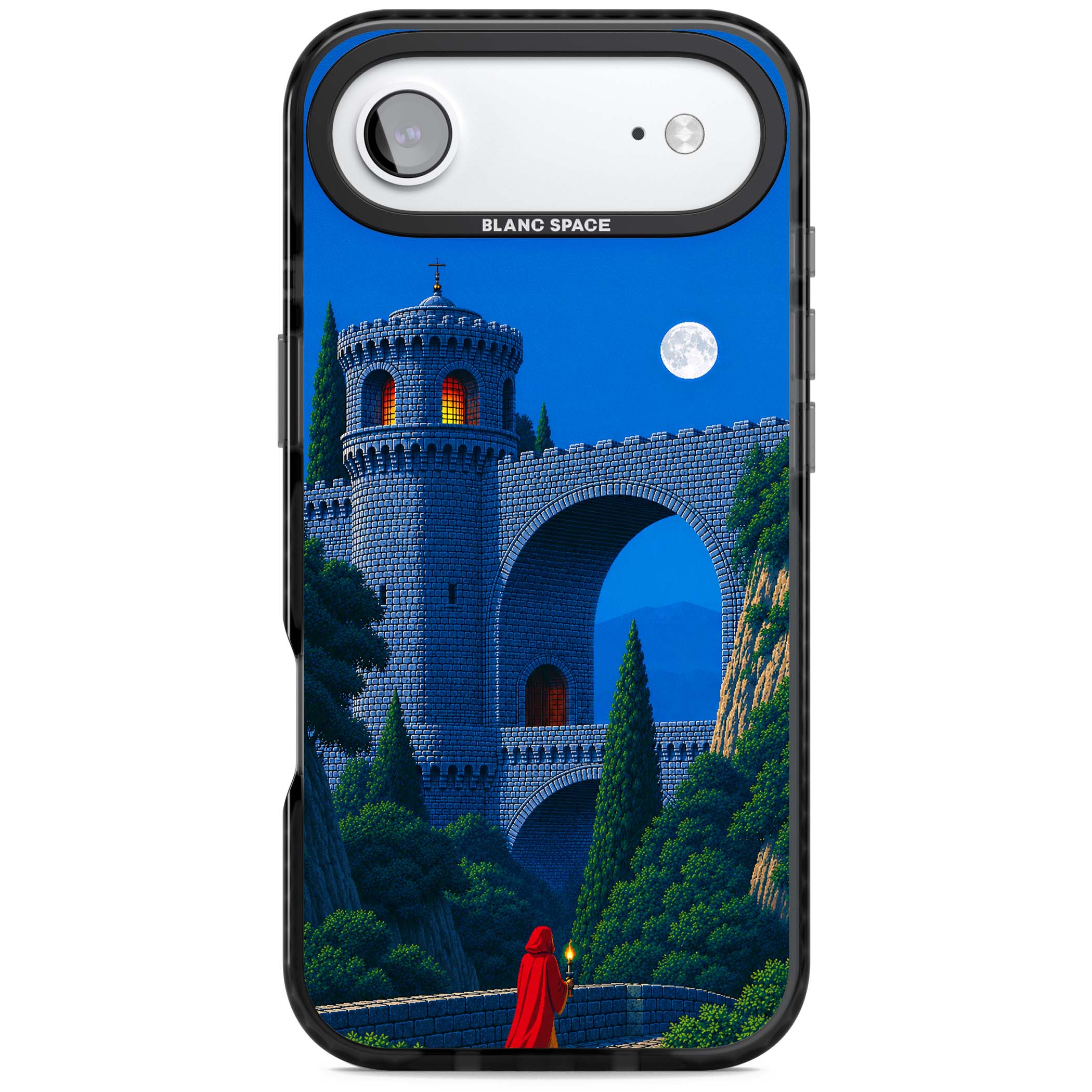 Castle Walls art iPhone case | Black Impact Magsafe case for iPhone Air