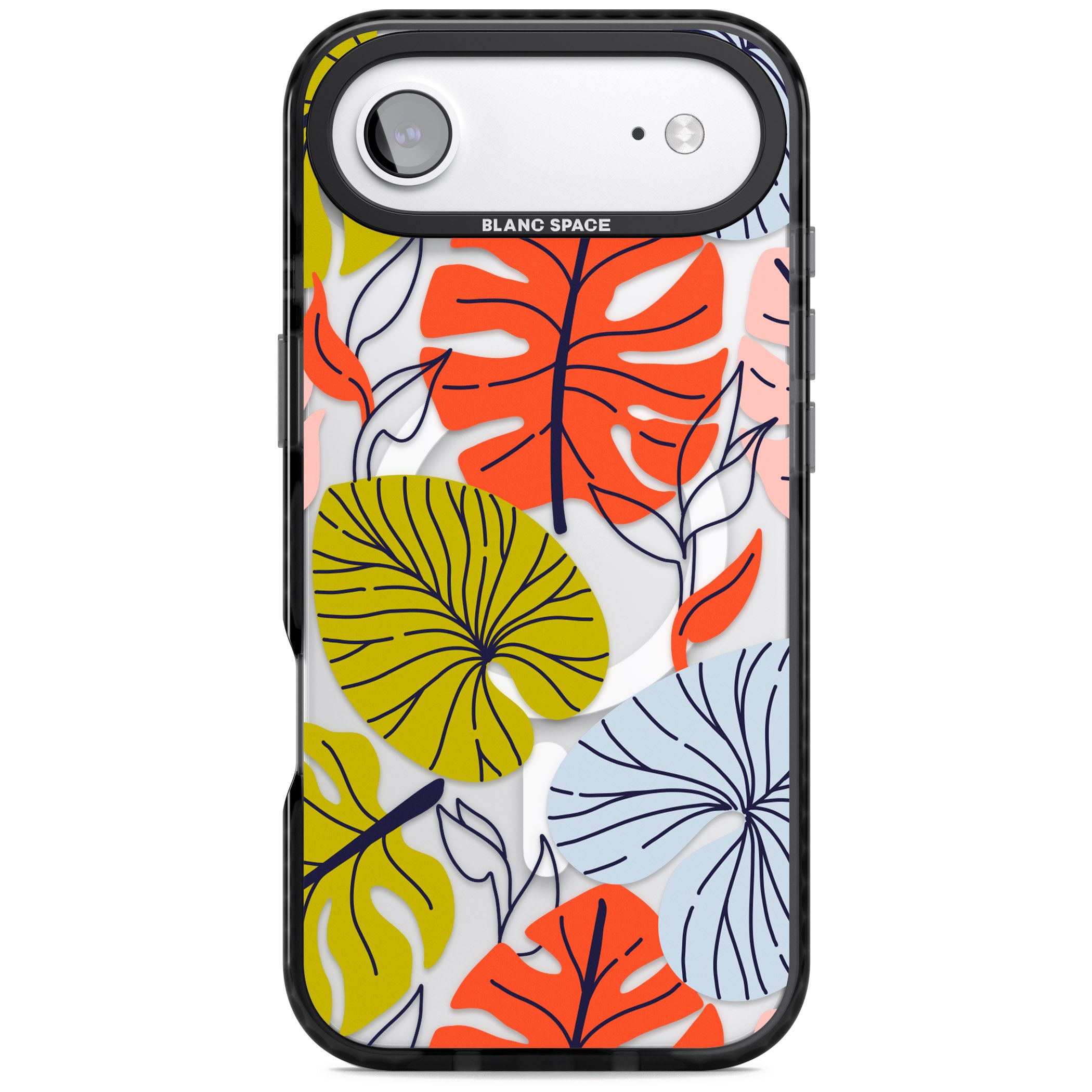 Retro Leaves iPhone 17 Air Impact Pro Black Phone Case