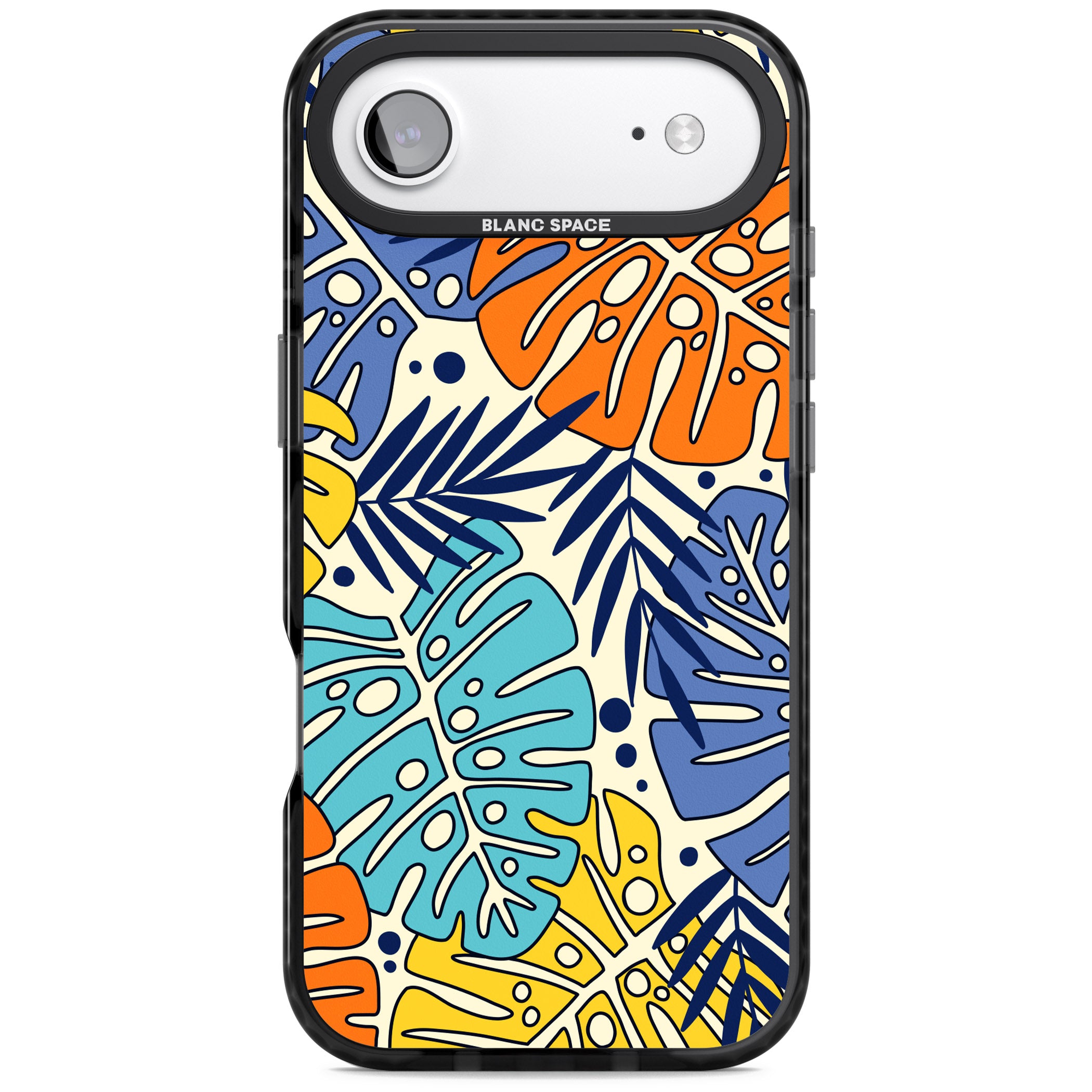 Beach Leaves iPhone 17 Air Impact Pro Black Phone Case