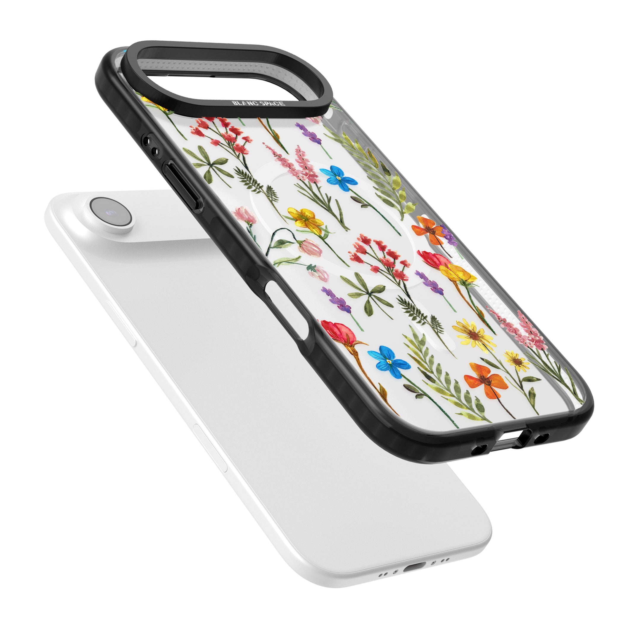 Spring Botanicals iPhone 17 Air Impact Pro Black Phone Case Colours