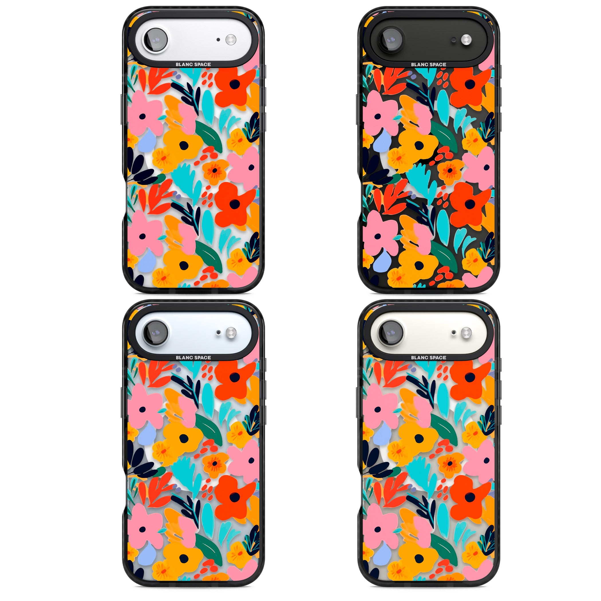 Floral Fiesta iPhone 17 Air Impact Pro Black Phone Case APT Impact Protection