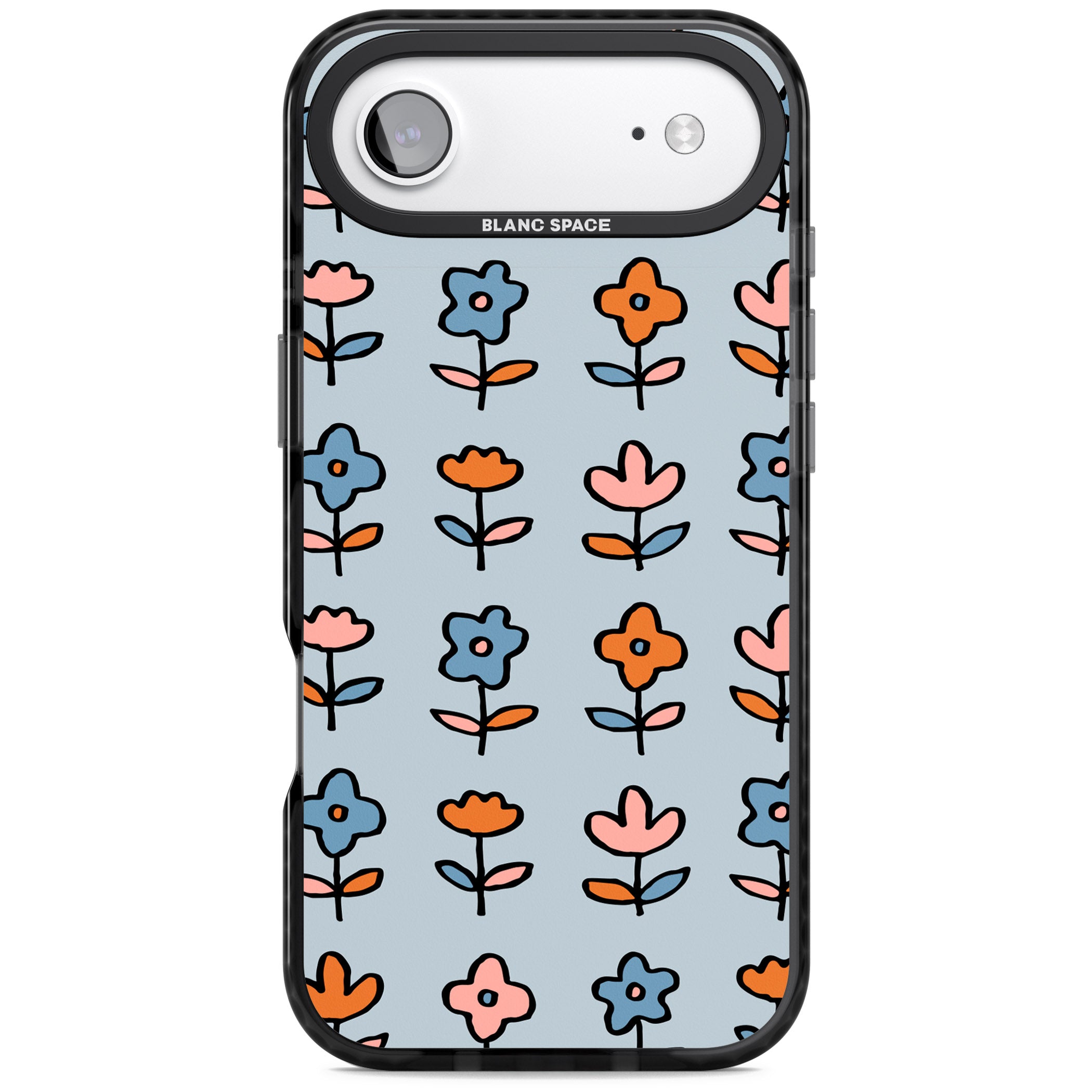 Vintage Floral Array iPhone 17 Air Impact Pro Black Phone Case