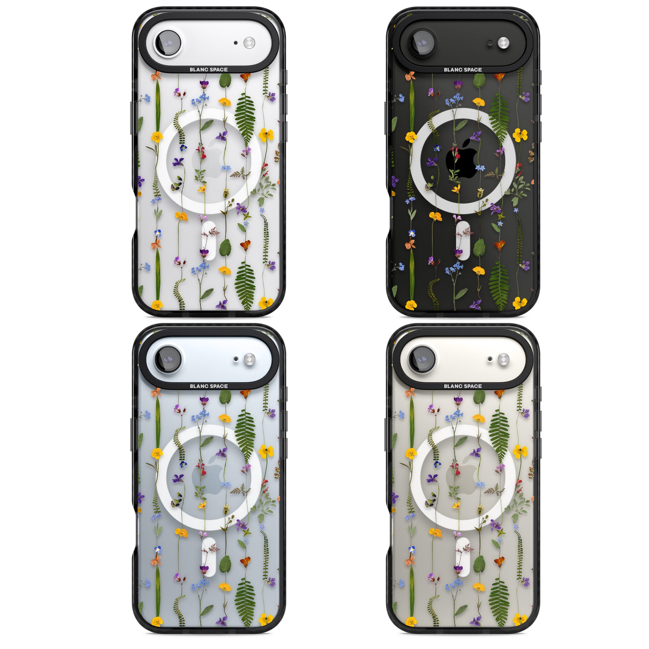 Wildflower Chain iPhone 17 Air Impact Pro Black Phone Case APT Impact Protection