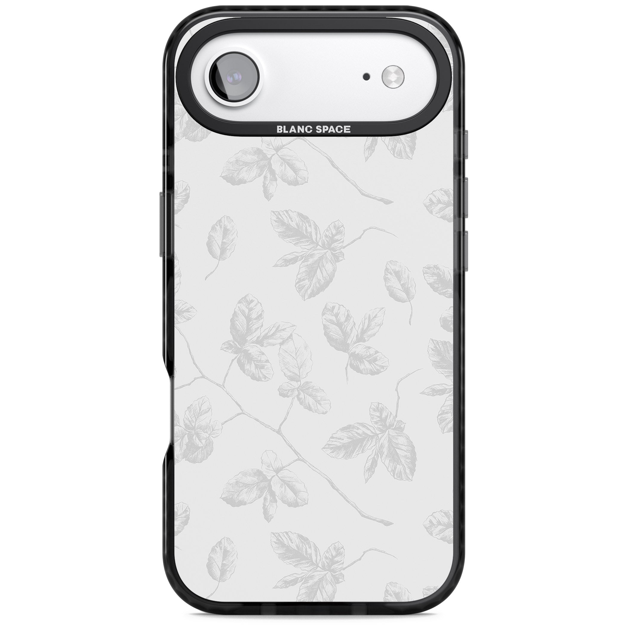 Grey Vine Botanical iPhone 17 Air Impact Pro Black Phone Case