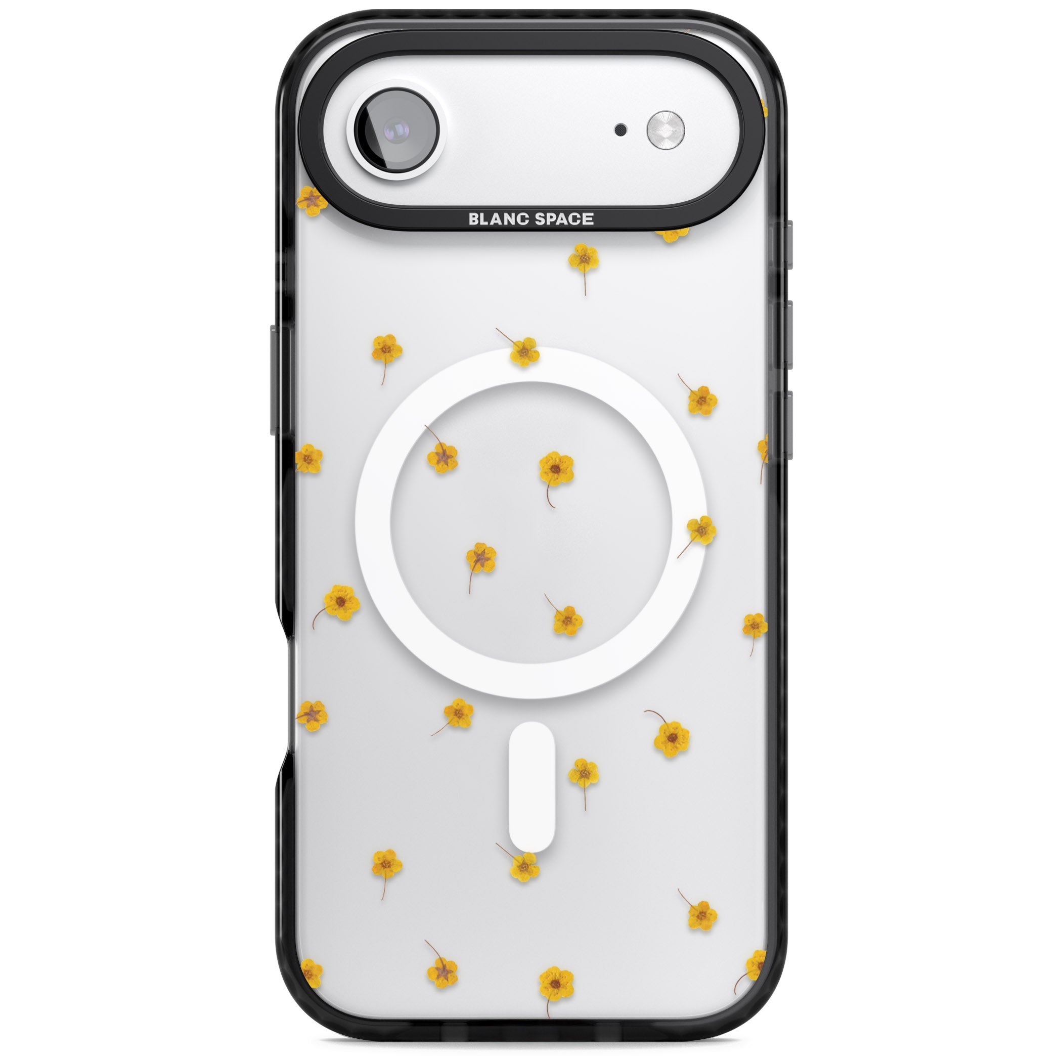 Sunny Scatter Flower iPhone 17 Air Impact Pro Black Phone Case