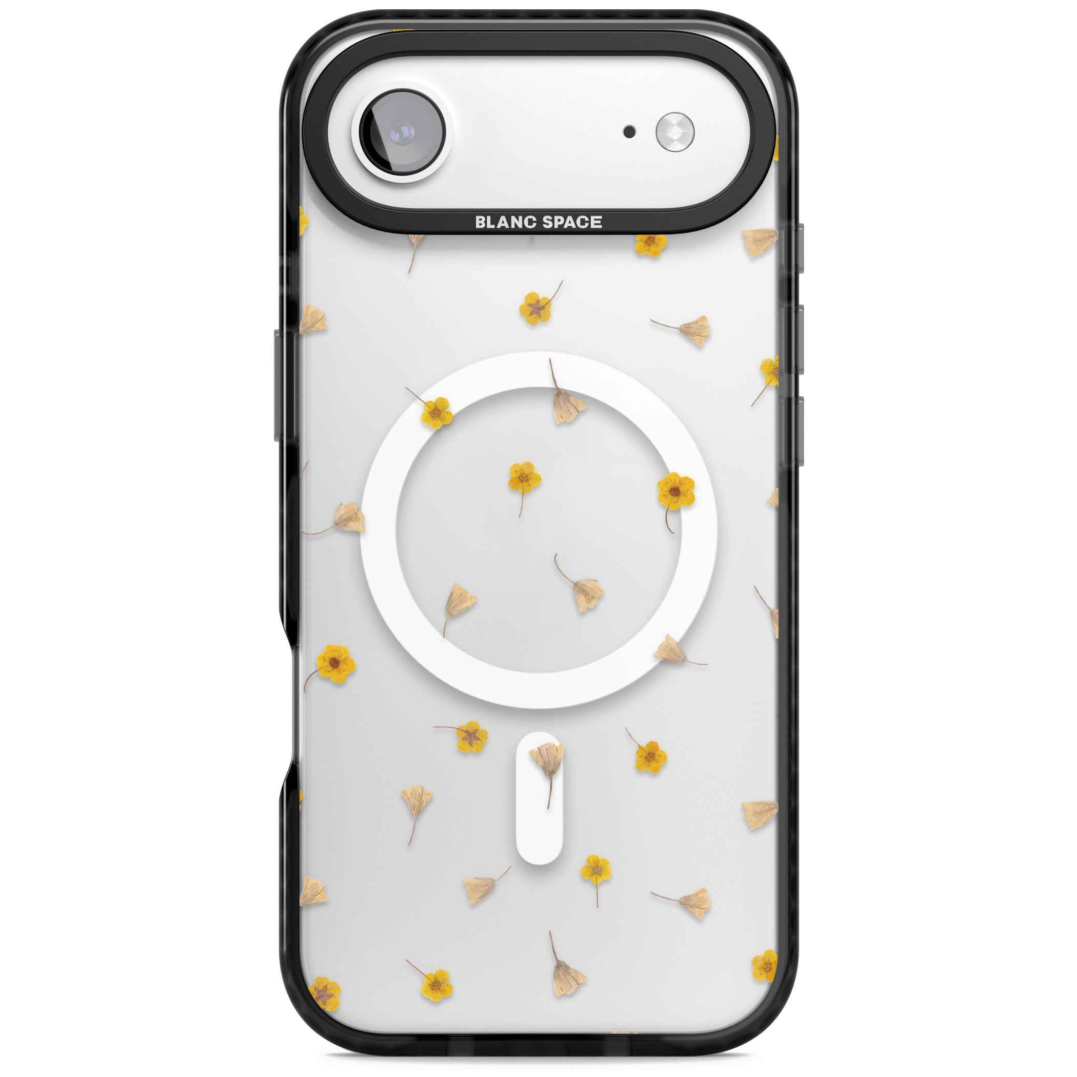 Tiny Yellow Flower iPhone 17 Air Impact Pro Black Phone Case