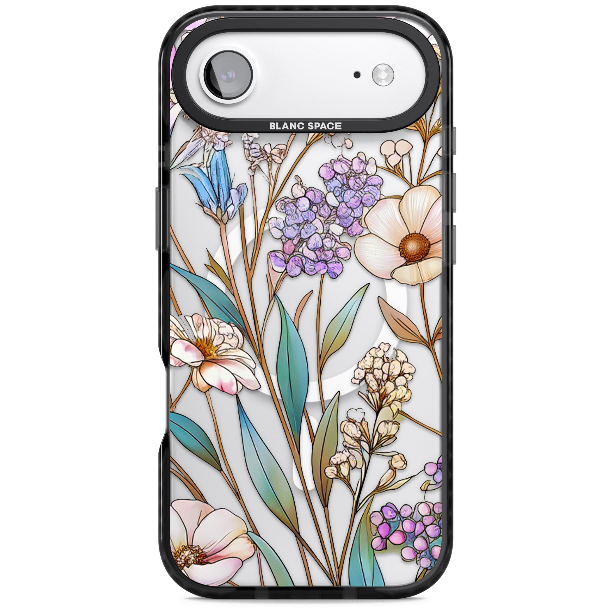 Glass Wildflower Mix iPhone 17 Air Impact Pro Black Phone Case