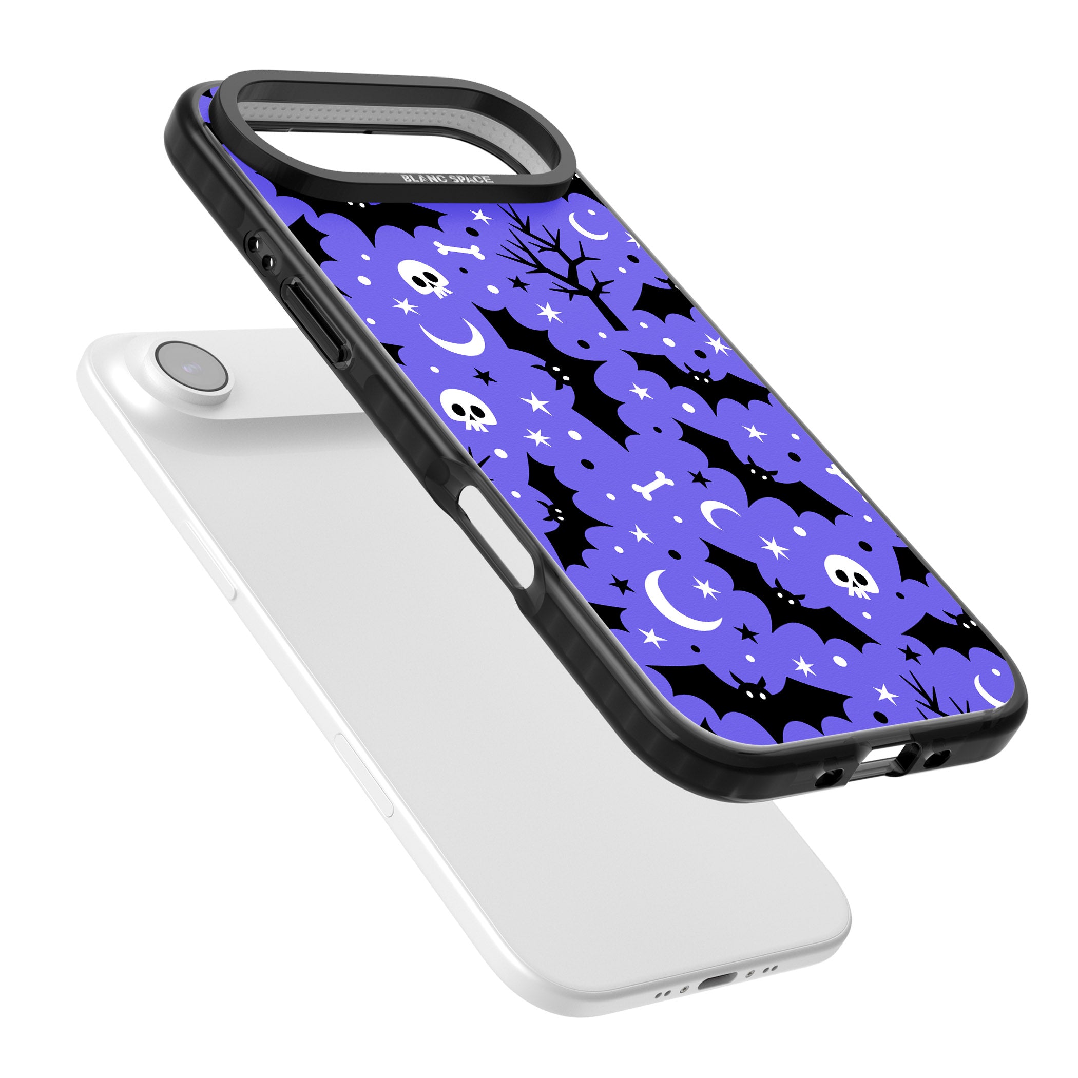 Bats N' Bones Pattern iPhone 17 Air Impact Pro Black Phone Case Colours