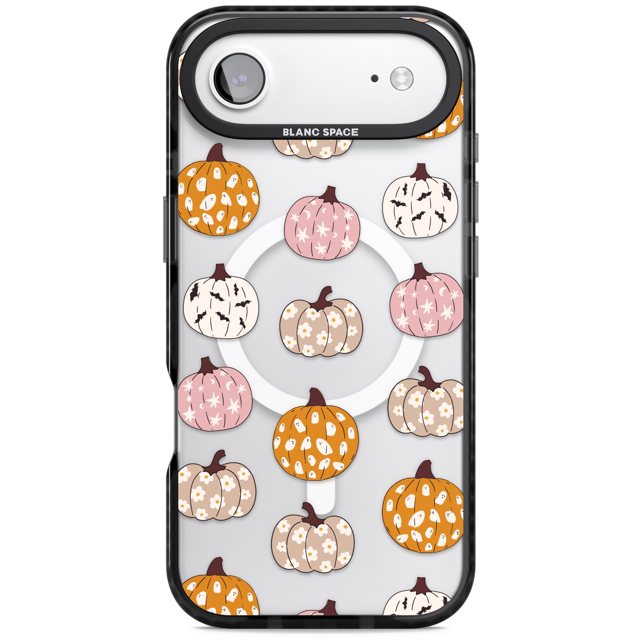 Floral Pumpkins iPhone 17 Air Impact Pro Black Phone Case