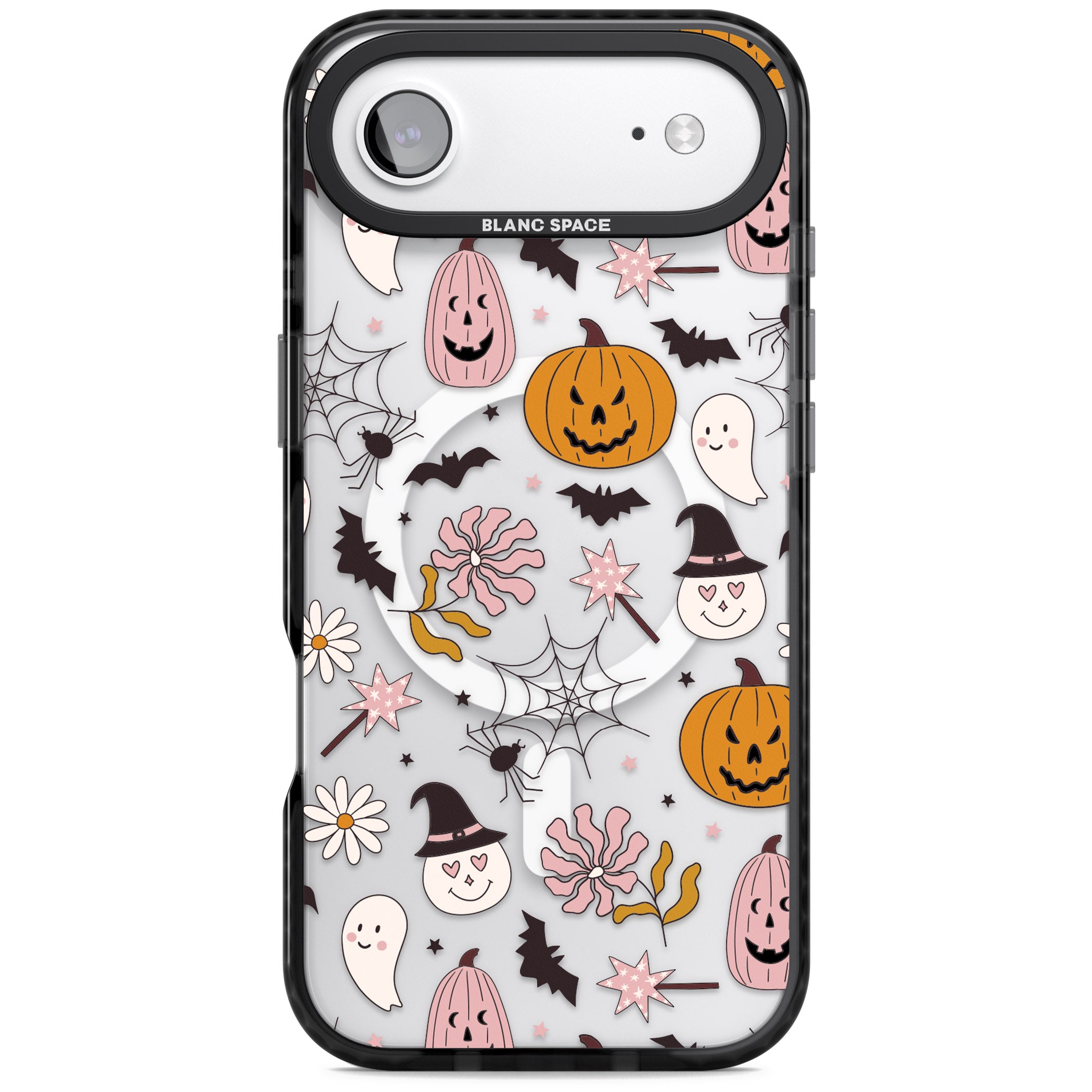 Spooky Mix iPhone 17 Air Impact Pro Black Phone Case