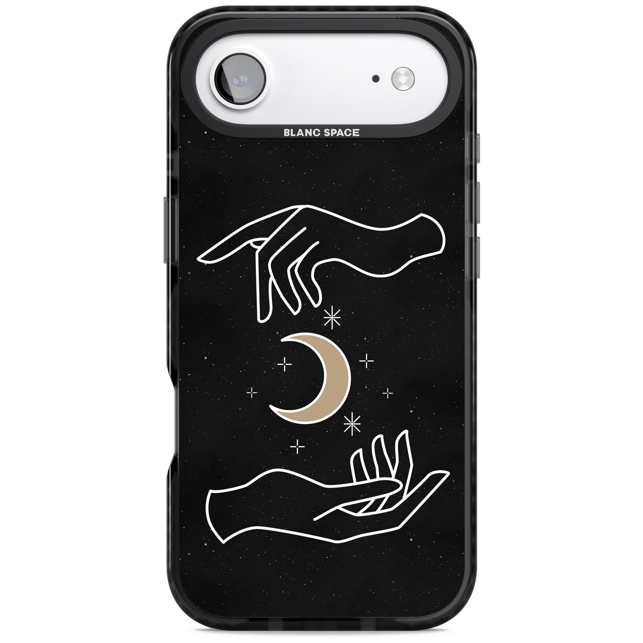 Cosmic Hands iPhone 17 Air Impact Pro Black Phone Case