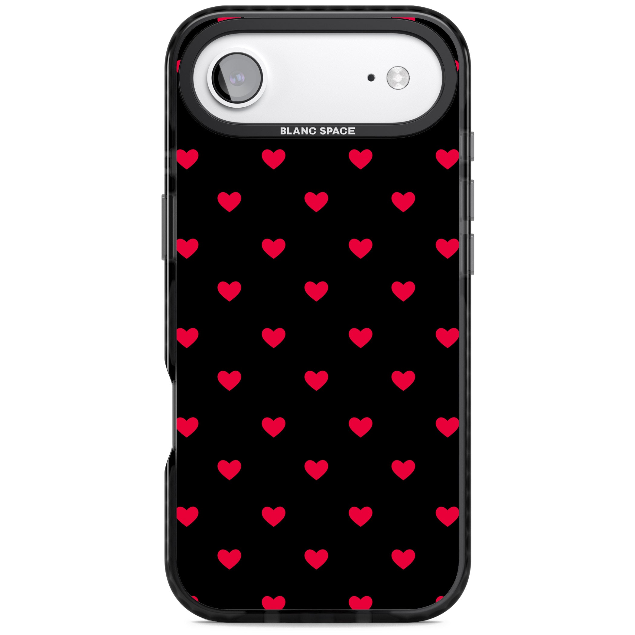 Small Heart Pattern: Red & iPhone 17 Air Impact Pro Black Phone Case