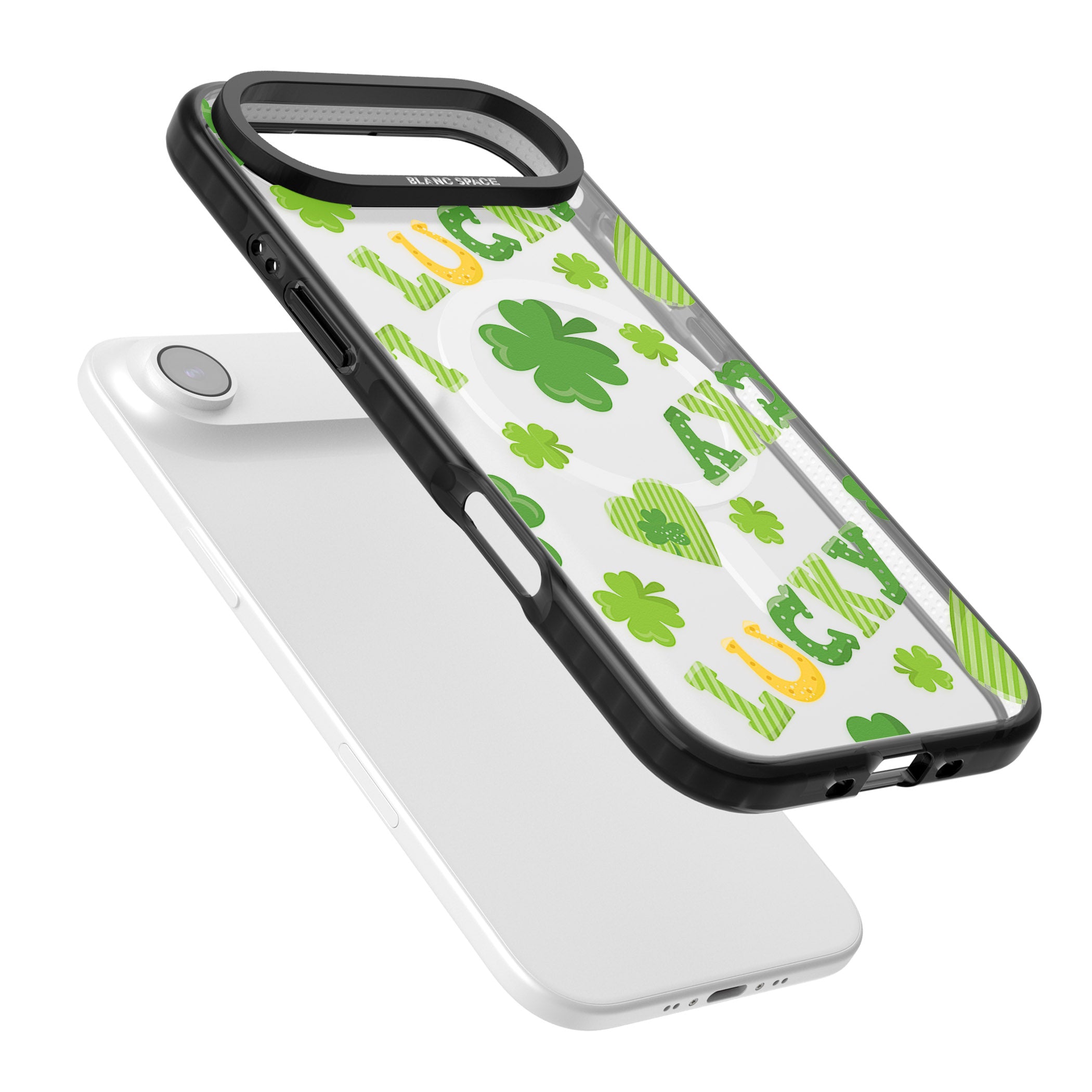 Lucky Irish Clover iPhone 17 Air Impact Pro Black Phone Case Colours