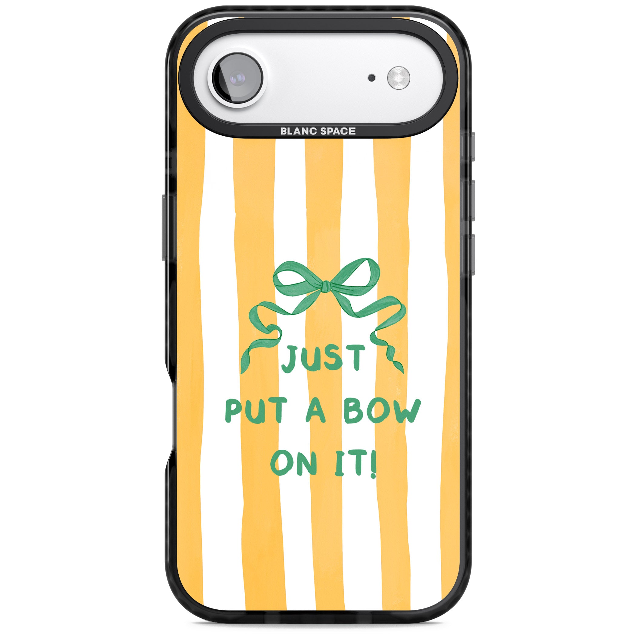 Just Put a Bow On It iPhone 17 Air Impact Pro Black Phone Case