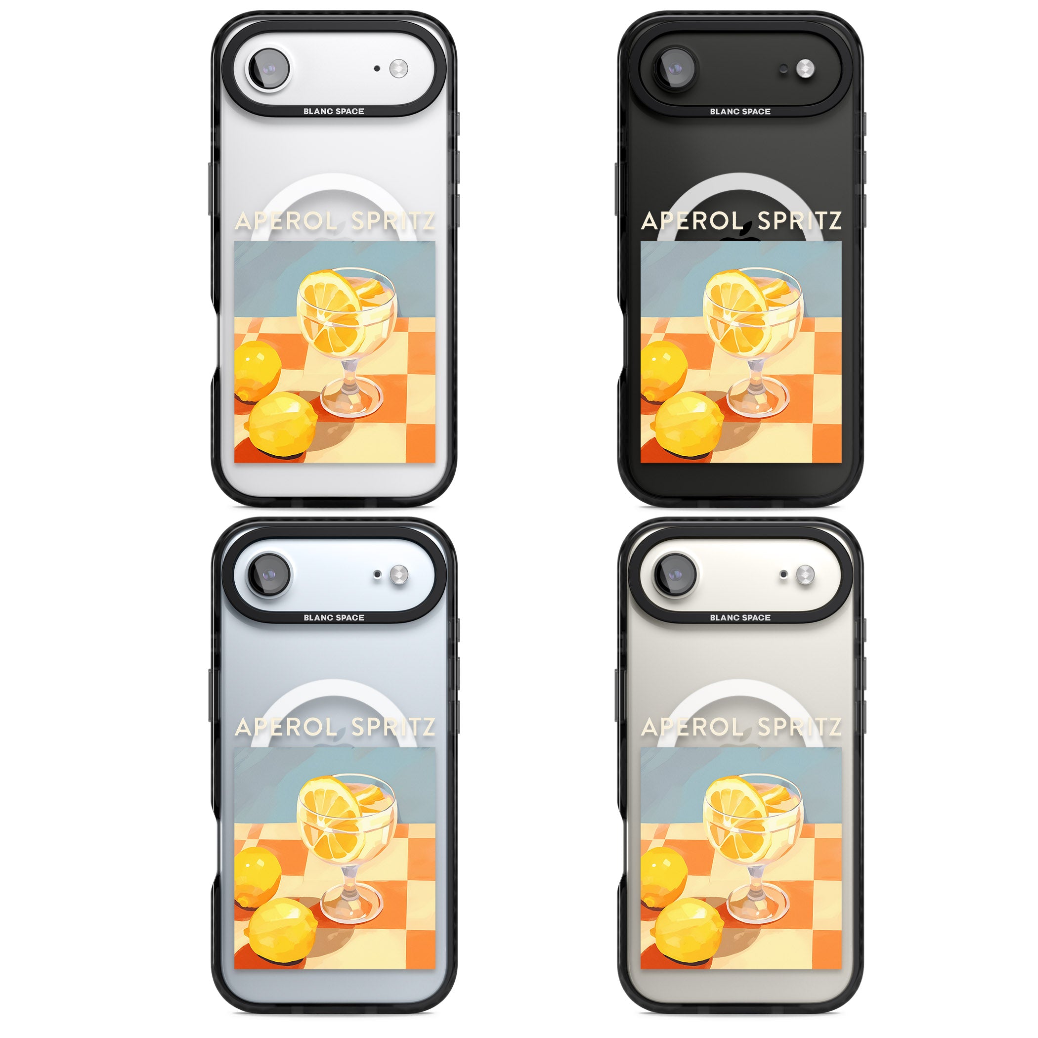 Lemon Spritz iPhone 17 Air Impact Pro Black Phone Case APT Impact Protection