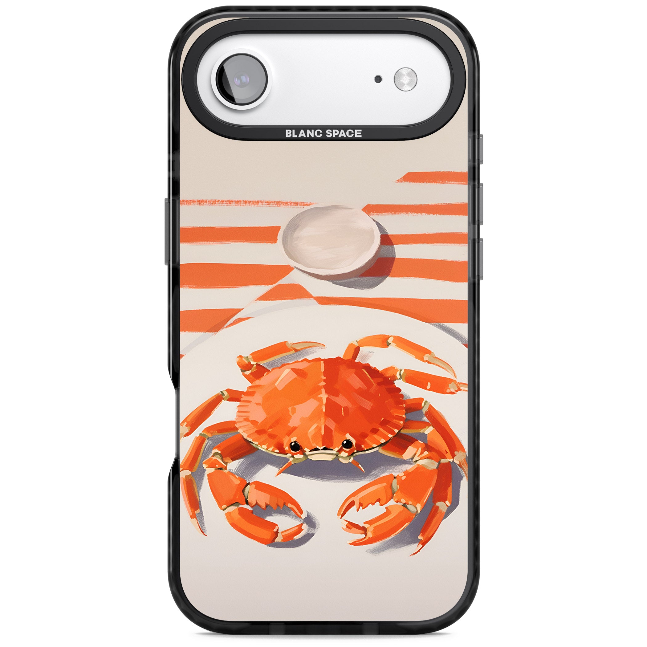 Beach Crab iPhone 17 Air Impact Pro Black Phone Case
