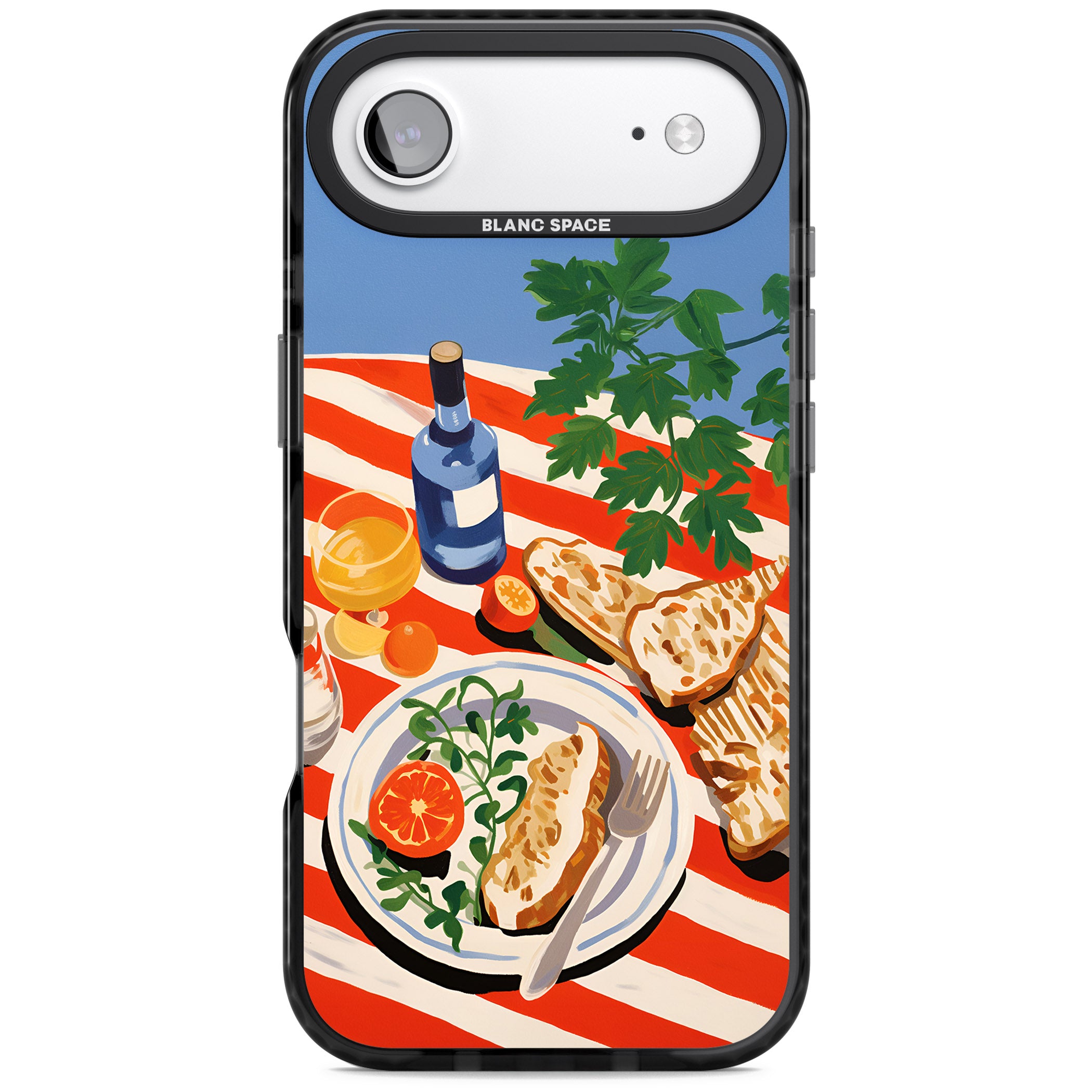 Mediterranean Lunch Table iPhone 17 Air Impact Pro Black Phone Case