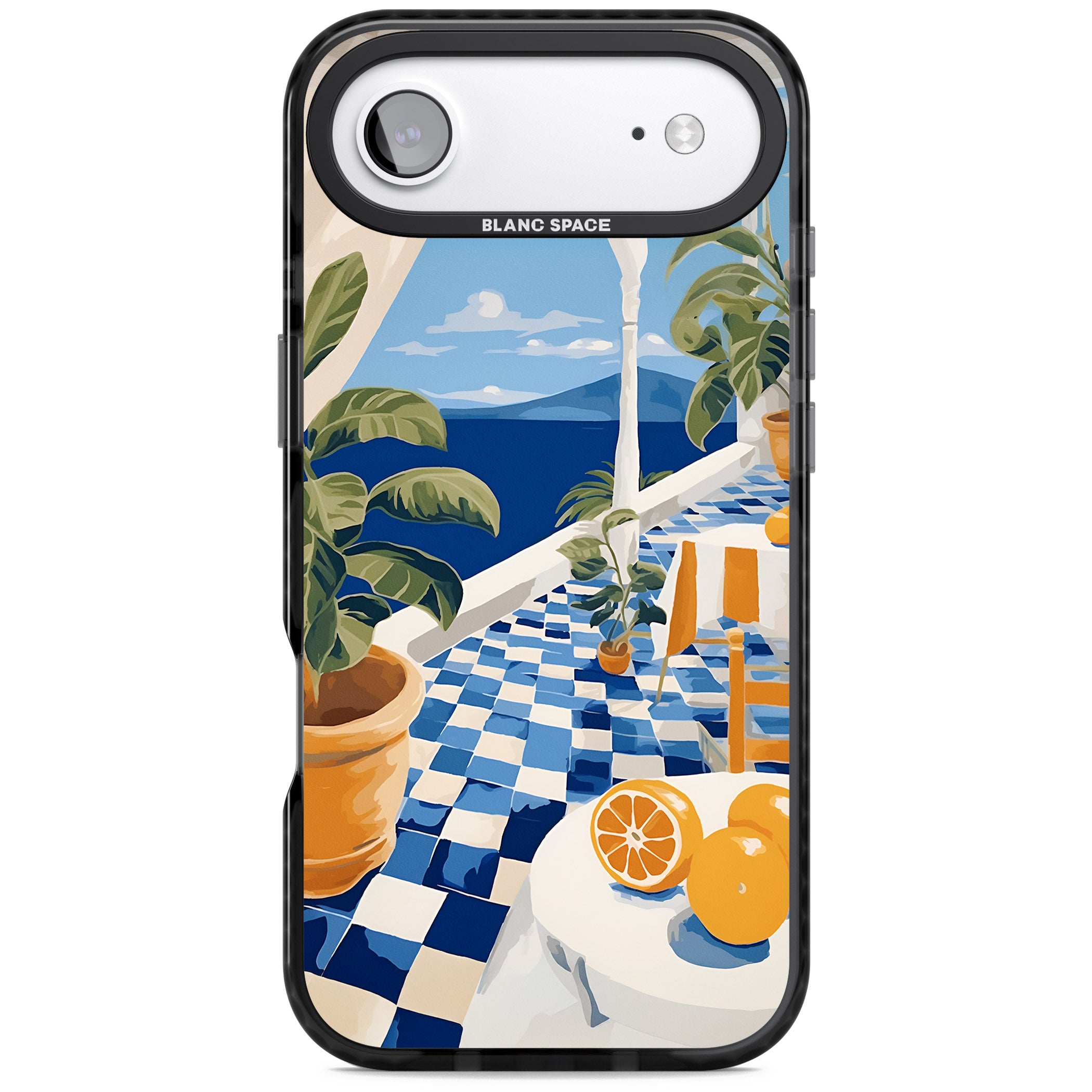 Greek Balcony iPhone 17 Air Impact Pro Black Phone Case