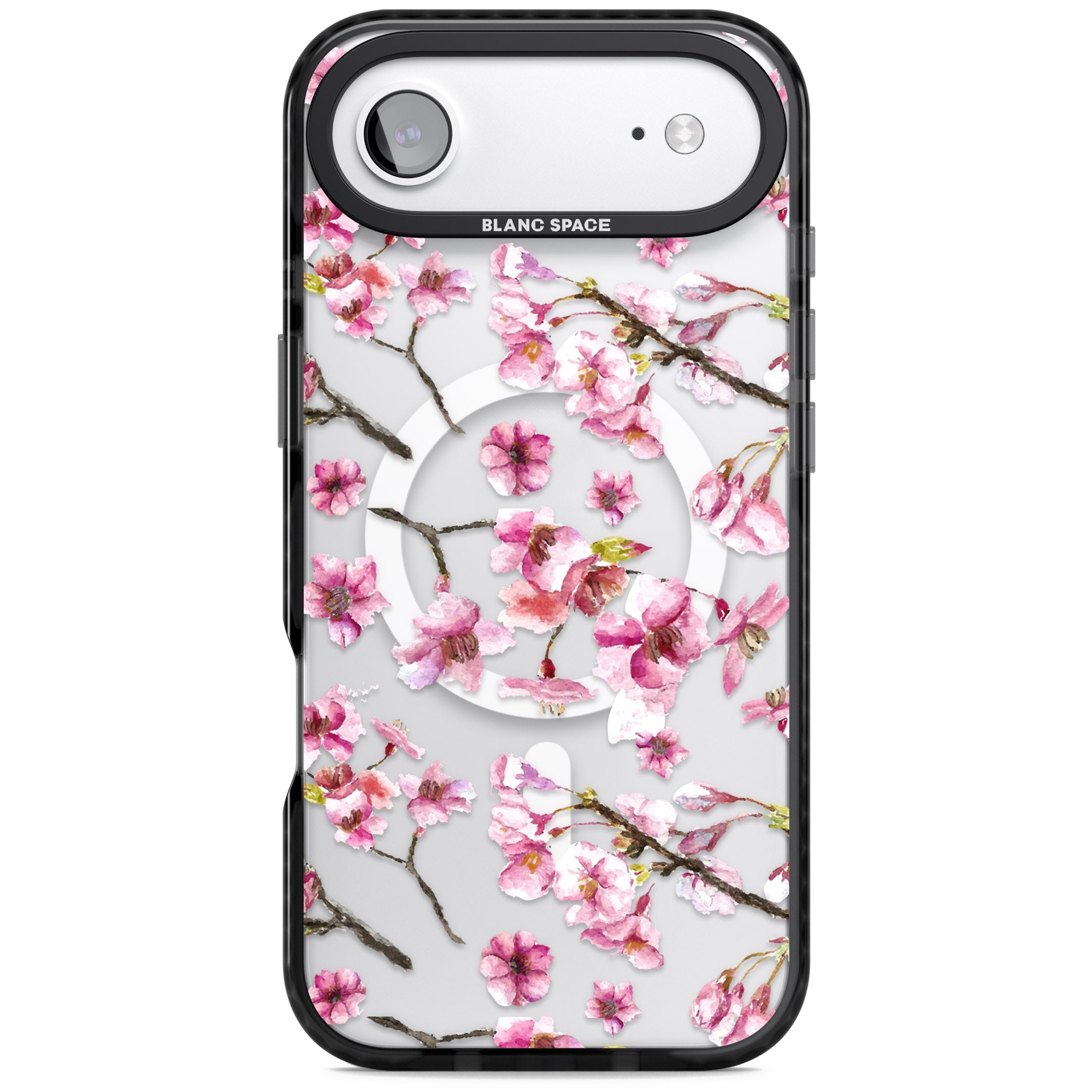 Sakura Bloom iPhone 17 Air Impact Pro Black Phone Case