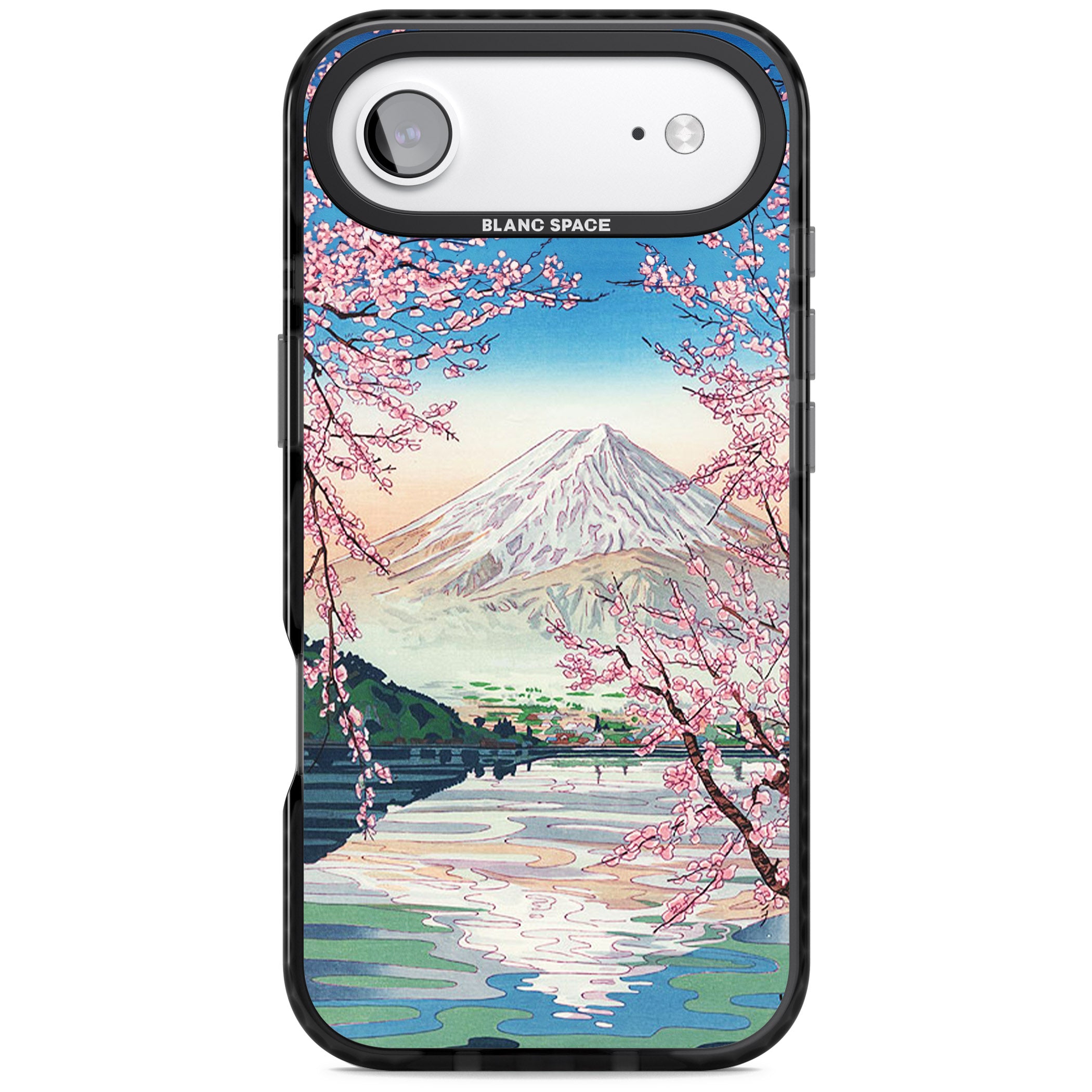 Mt Fuji From Lake Kawaguchi iPhone 17 Air Impact Pro Black Phone Case