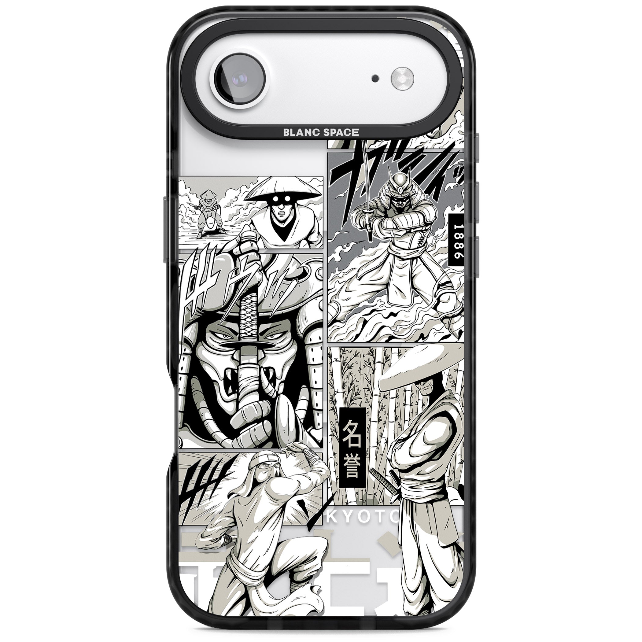Greyscale Anime Comic iPhone 17 Air Impact Pro Black Phone Case